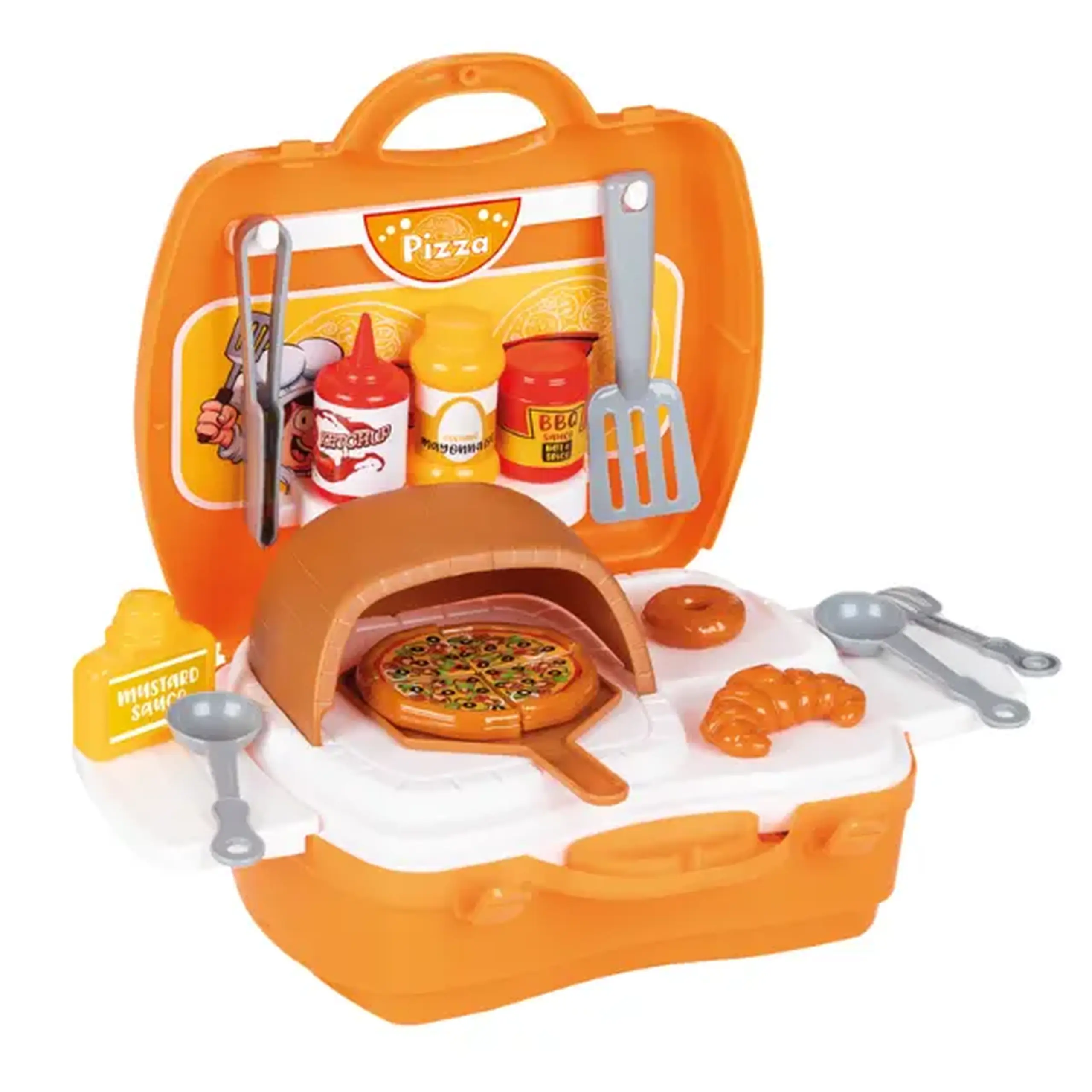 Set "Pizza" cu valiză de transport, 34 piese