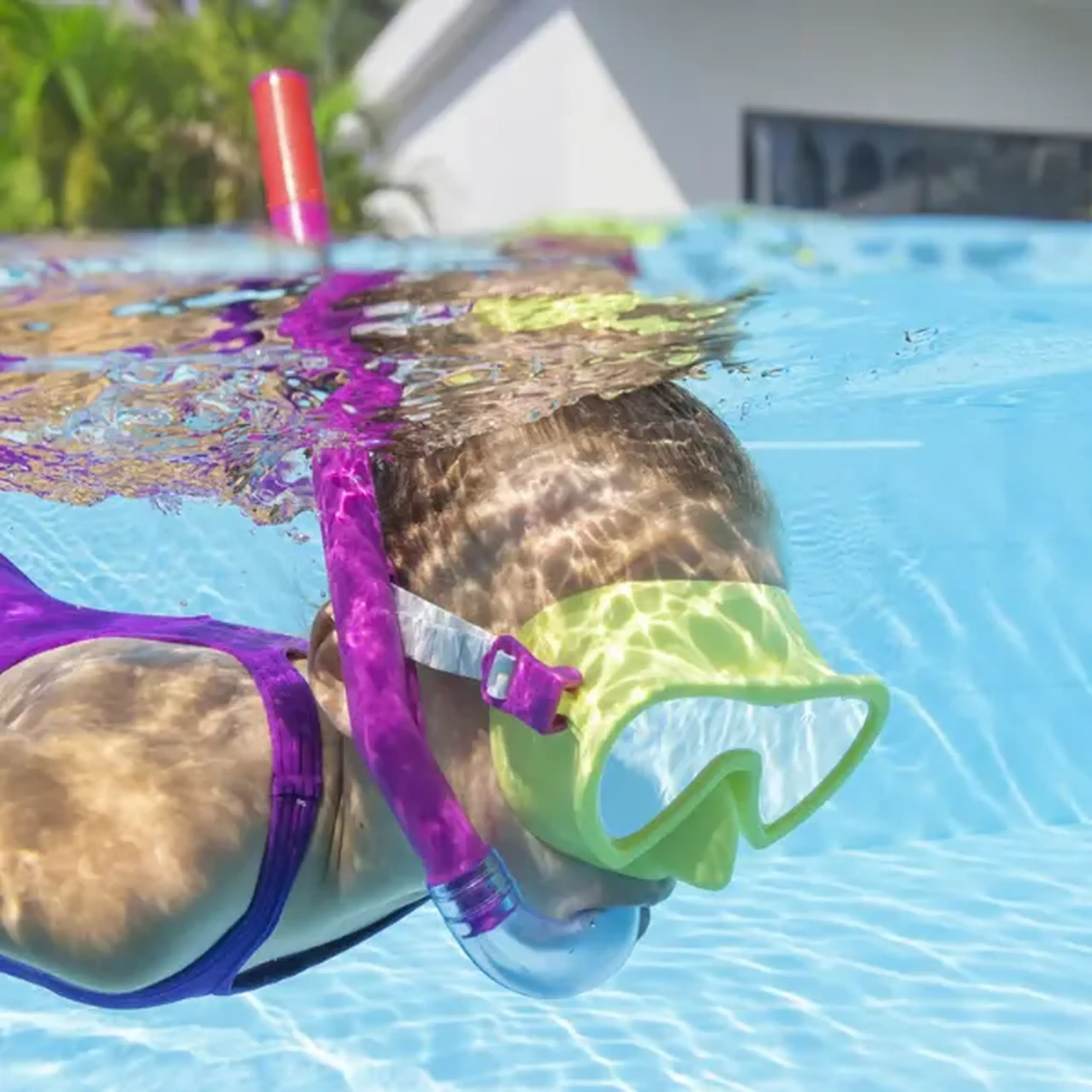 Bestway Set de înot (labe, mască, snorkel), 2 culori
