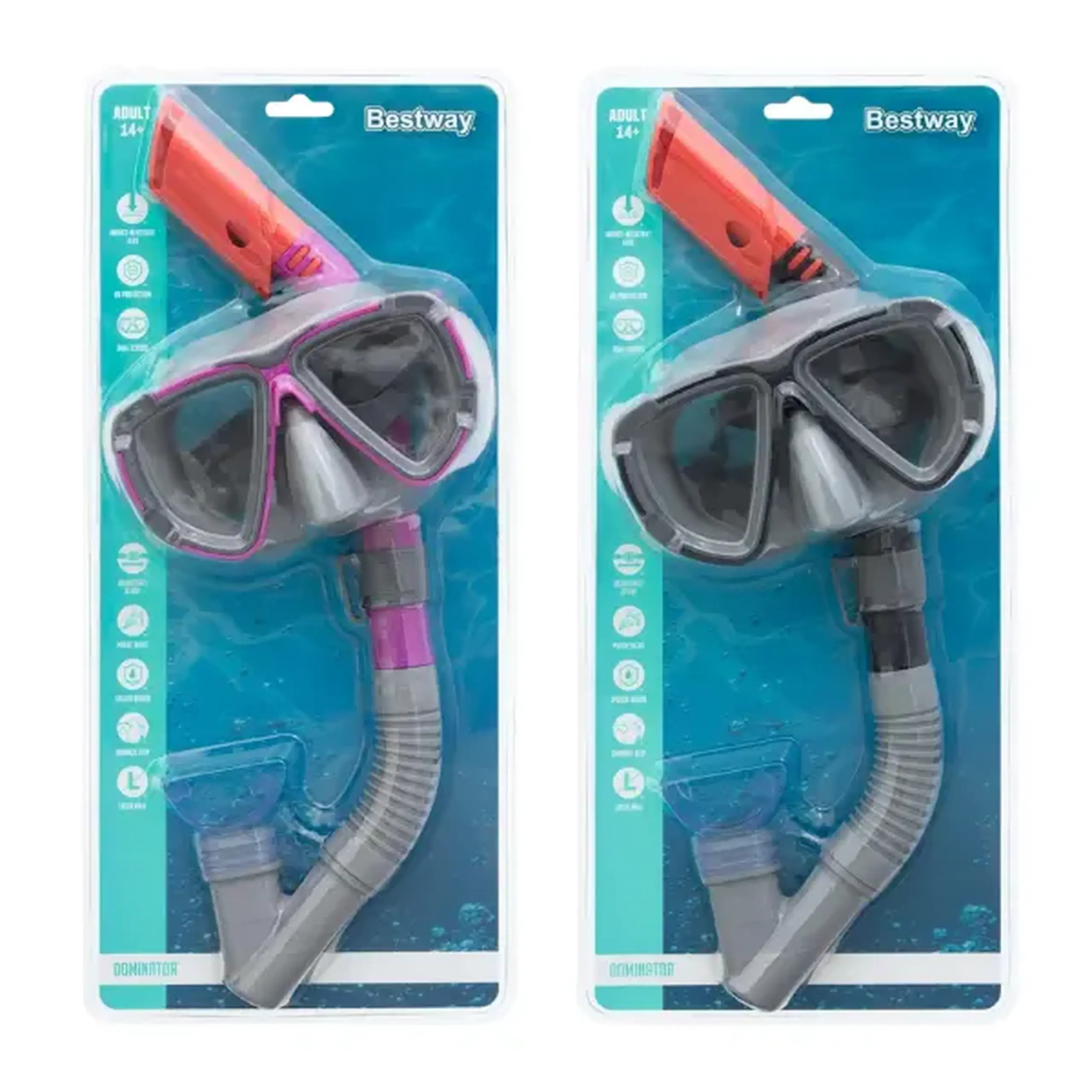 Bestway Set de înot (mască, snorkel), 14+, 2 culori