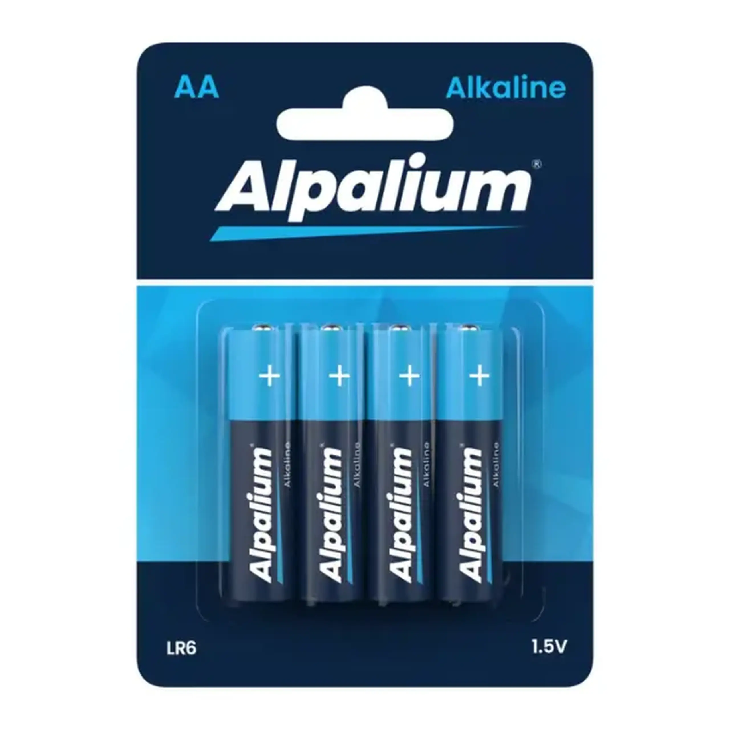 Baterii Alkaline Alpalium, tip AA (LR6), blister 4 buc.