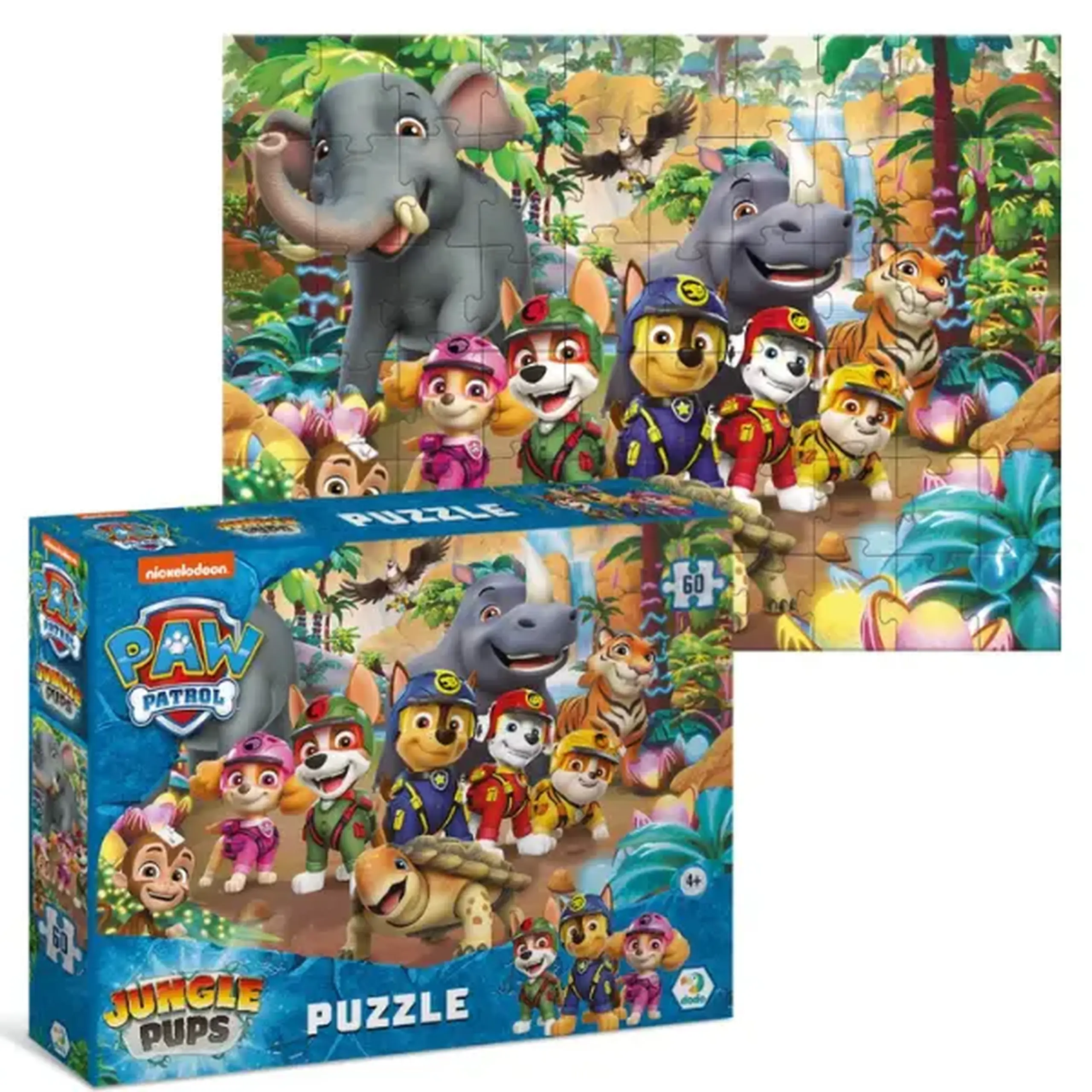 Puzzle "Jungla", seria Patrula cățelușilor, 60 elem.