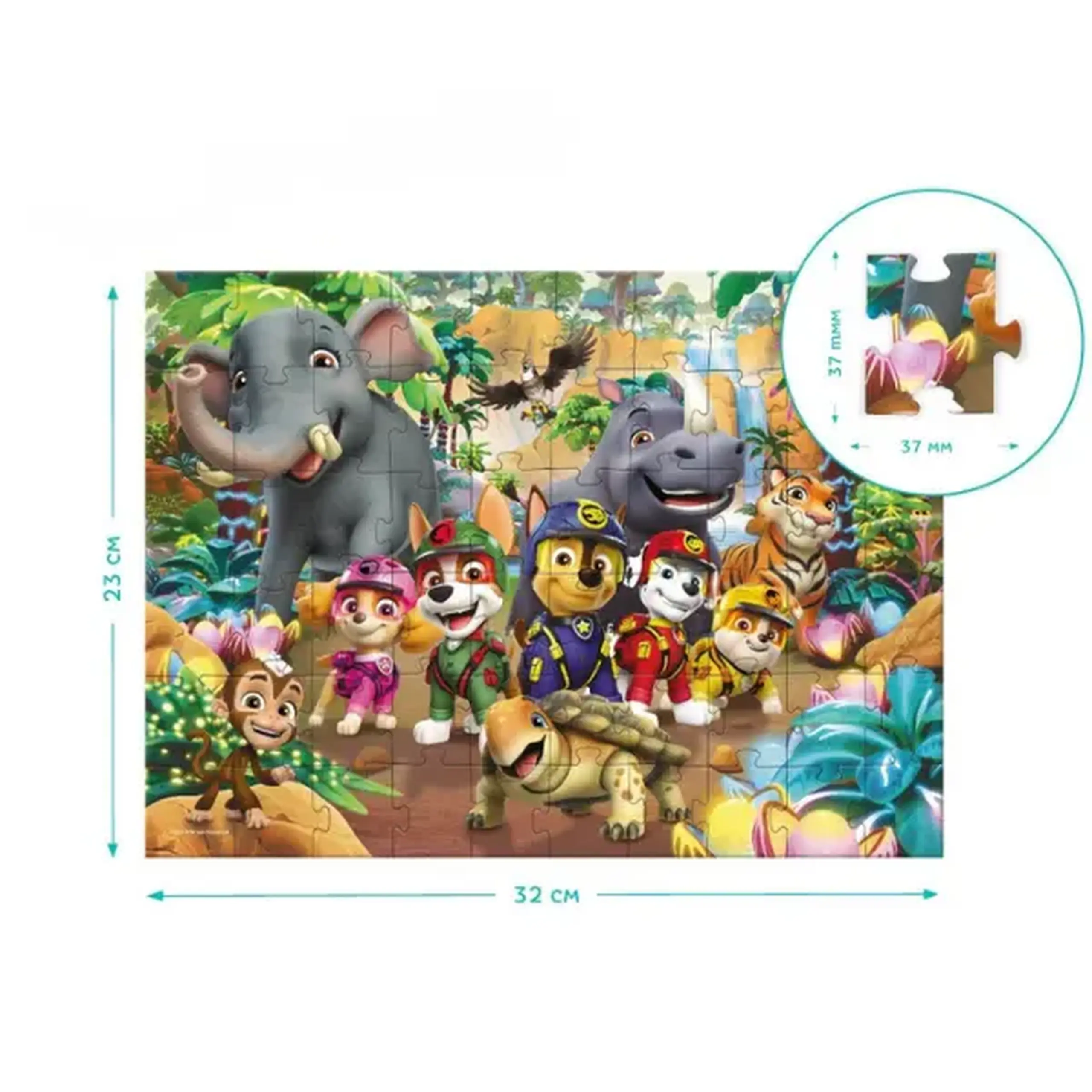 Puzzle "Jungla", seria Patrula cățelușilor, 60 elem.