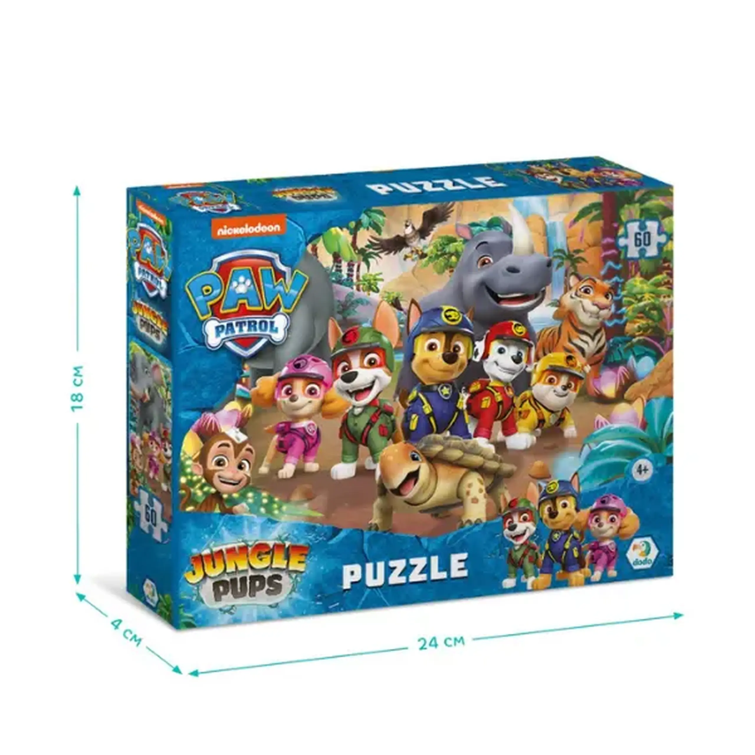 Puzzle "Jungla", seria Patrula cățelușilor, 60 elem.