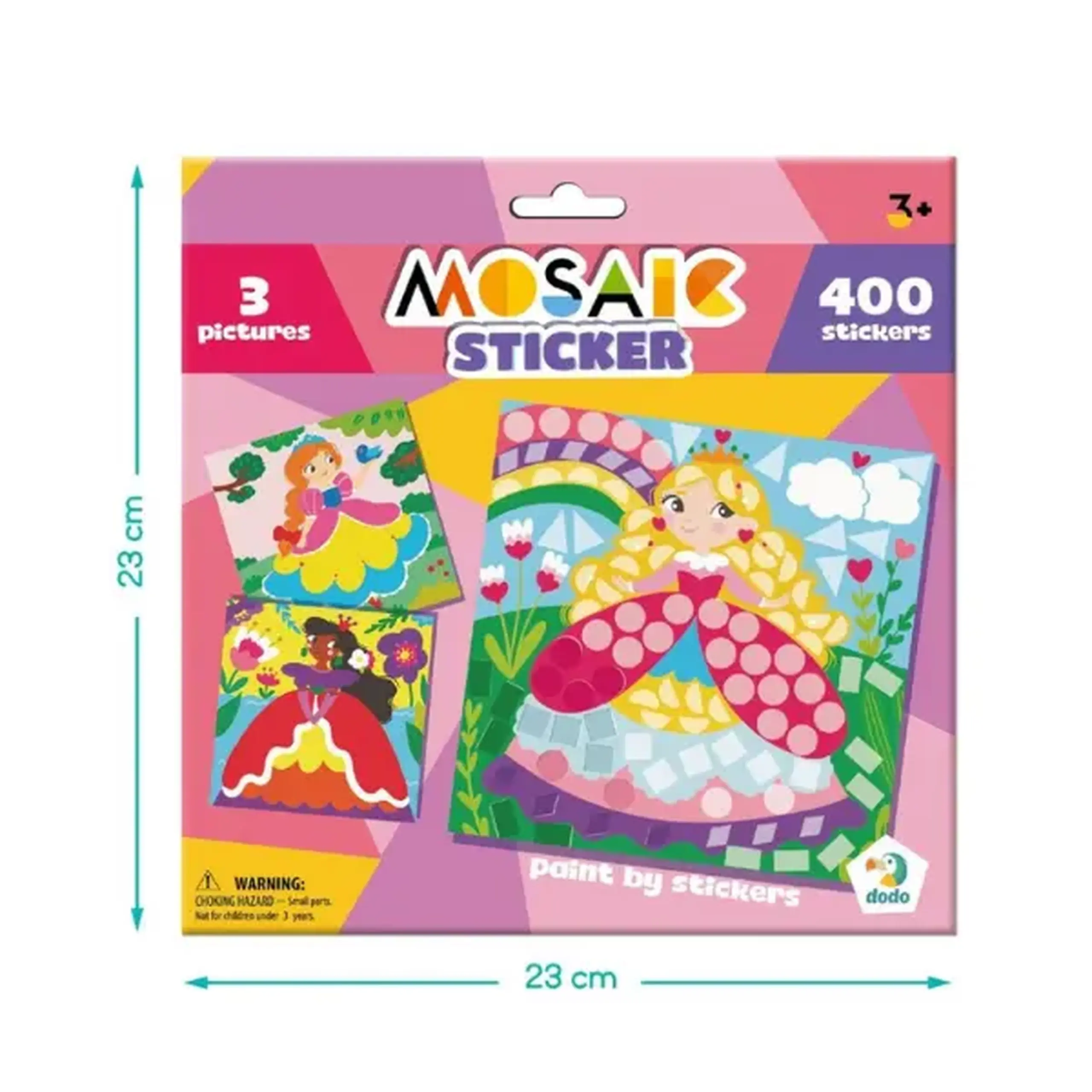 Mozaic cu abțibilduri "Prințese", 400 elem.
