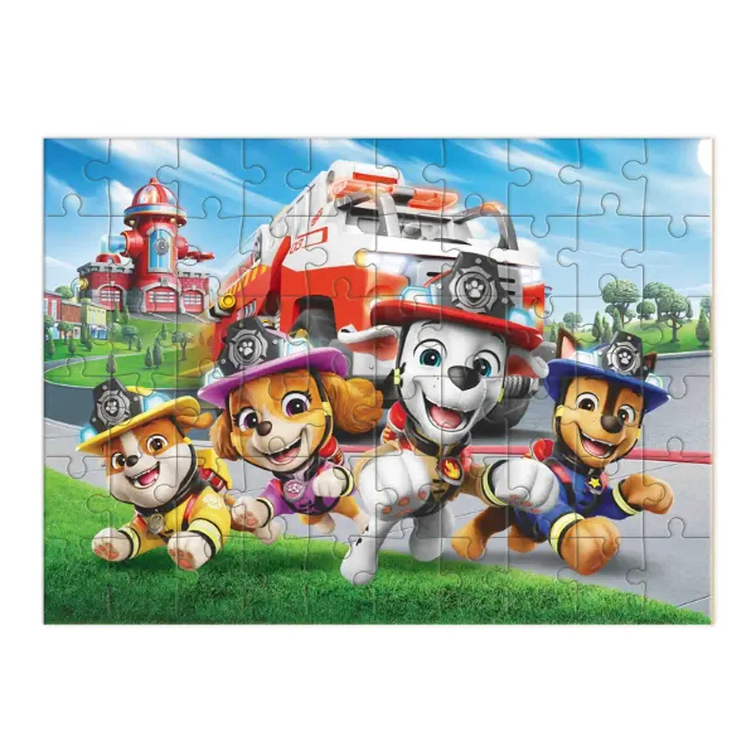 Puzzle "Stația de pompieri", seria Patrula cățelușilor, 60 elem.