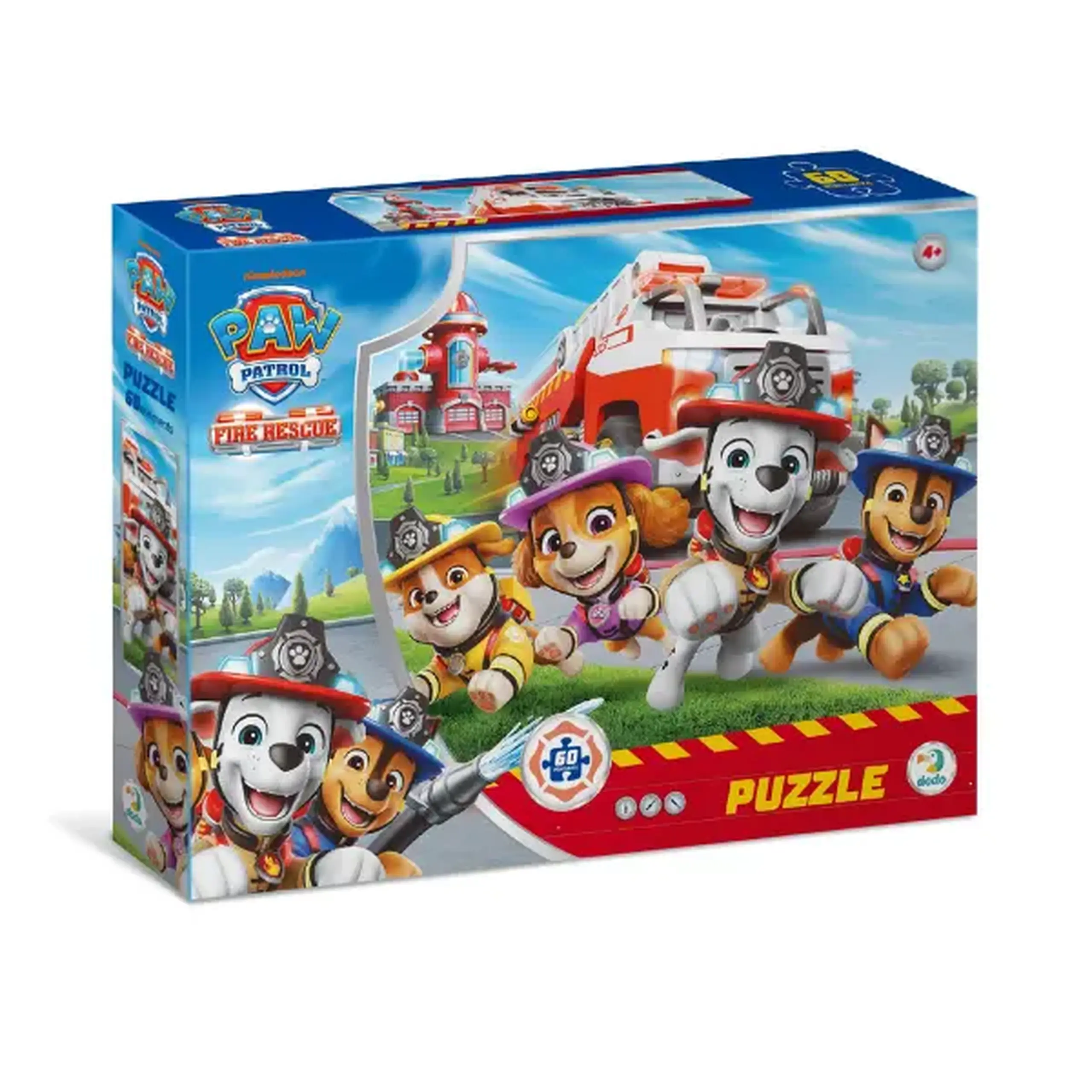 Puzzle "Stația de pompieri", seria Patrula cățelușilor, 60 elem.
