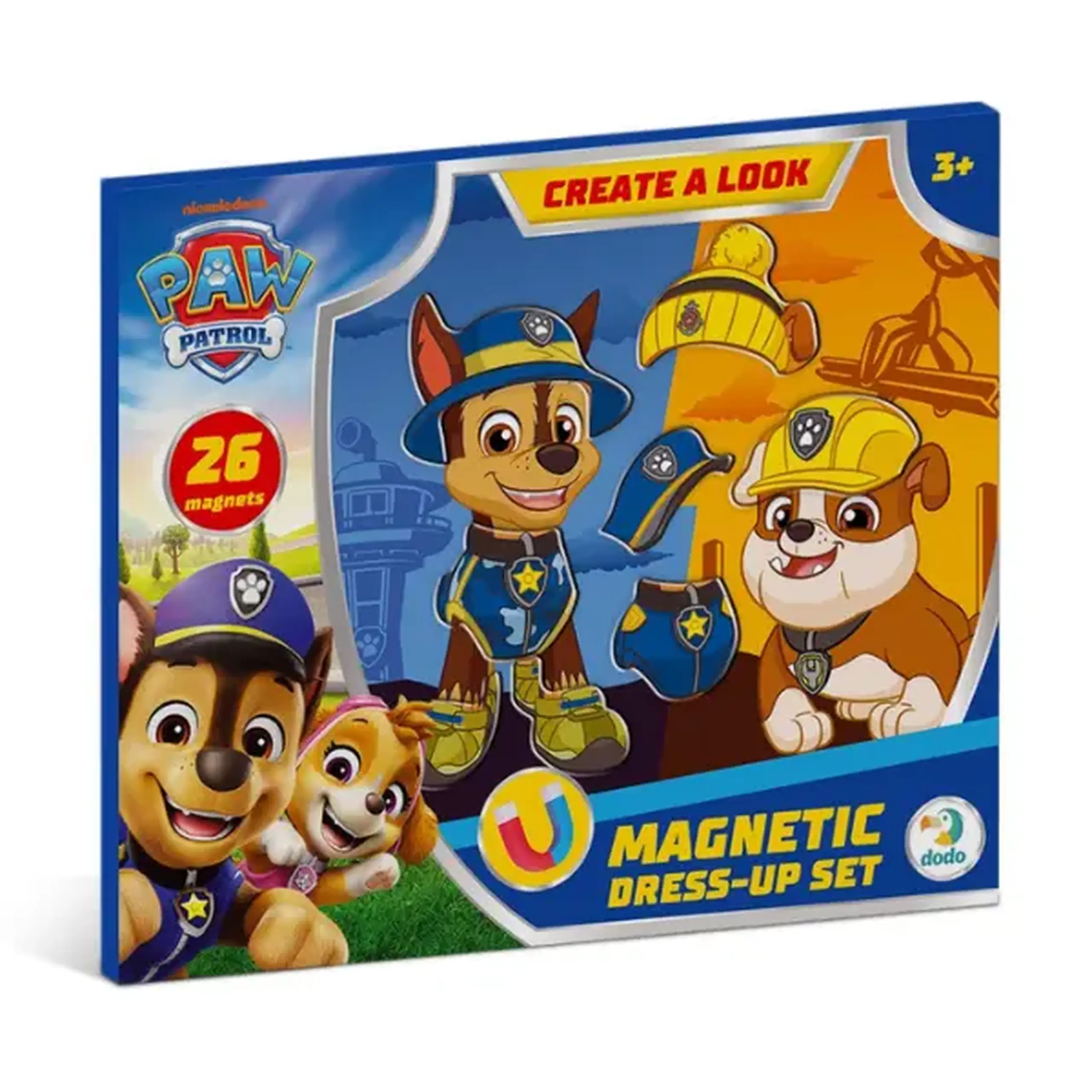 Joc magnetic de îmbrăcat "Chase și Rubble", seria Patrula cățelușilor, 26 elem.