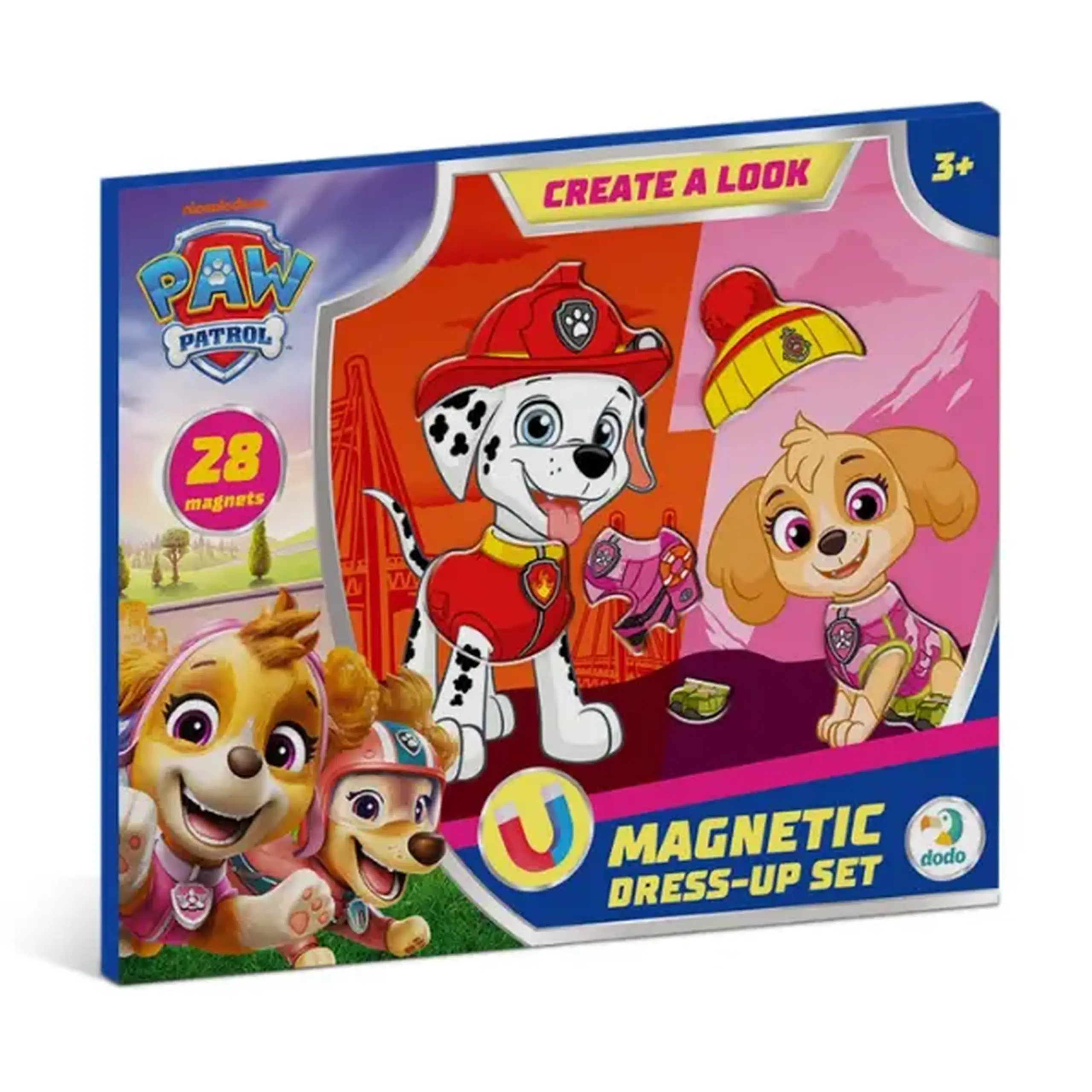 Joc magnetic de îmbrăcat "Marshall și Skye", seria Patrula cățelușilor, 28 elem.
