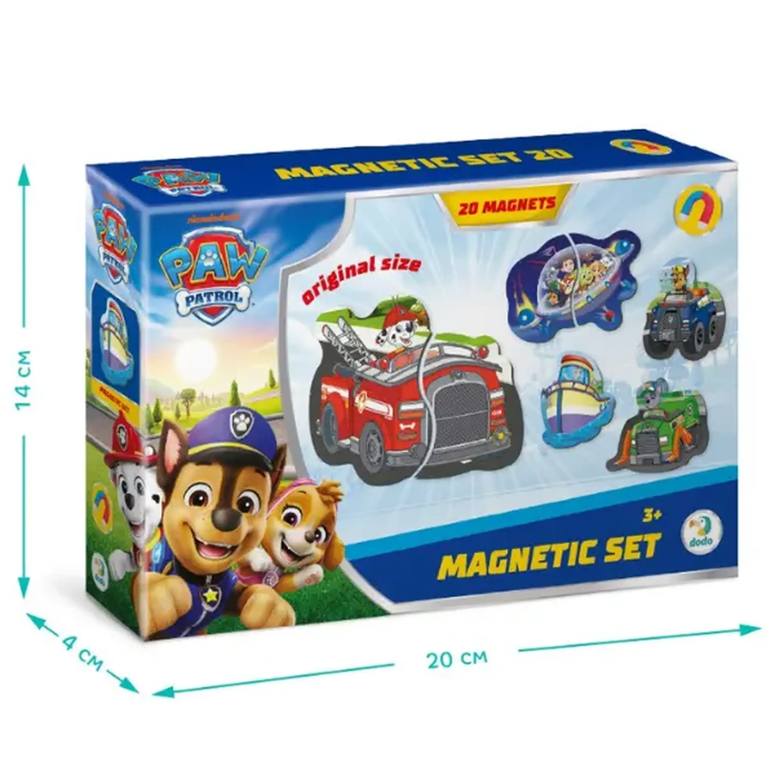 Set magneți "Aventuri pe drum", seria Patrula cățelușilor, 20 elem.
