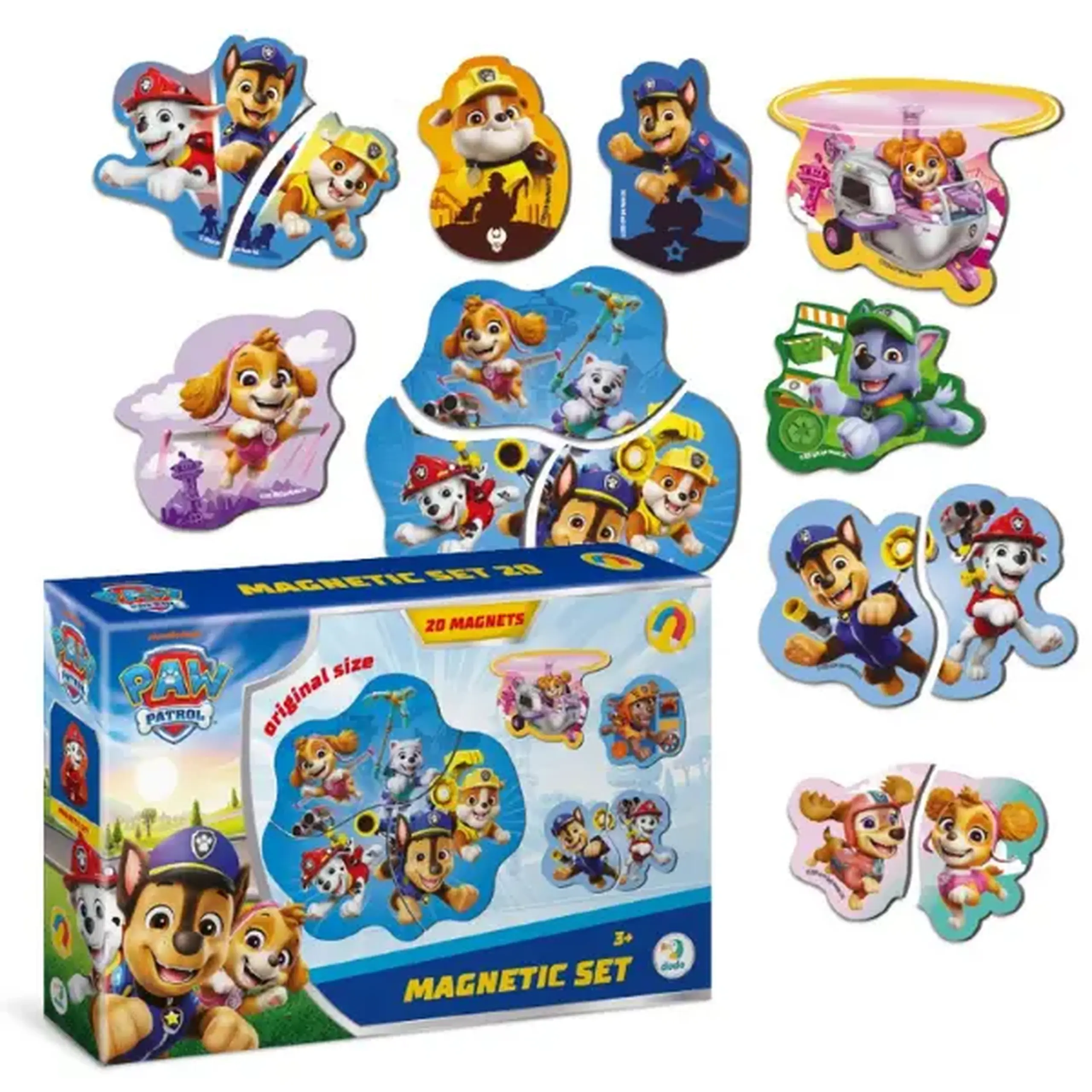Set magneți "Căţeluşi salvatori", seria Patrula cățelușilor, 20 elem.
