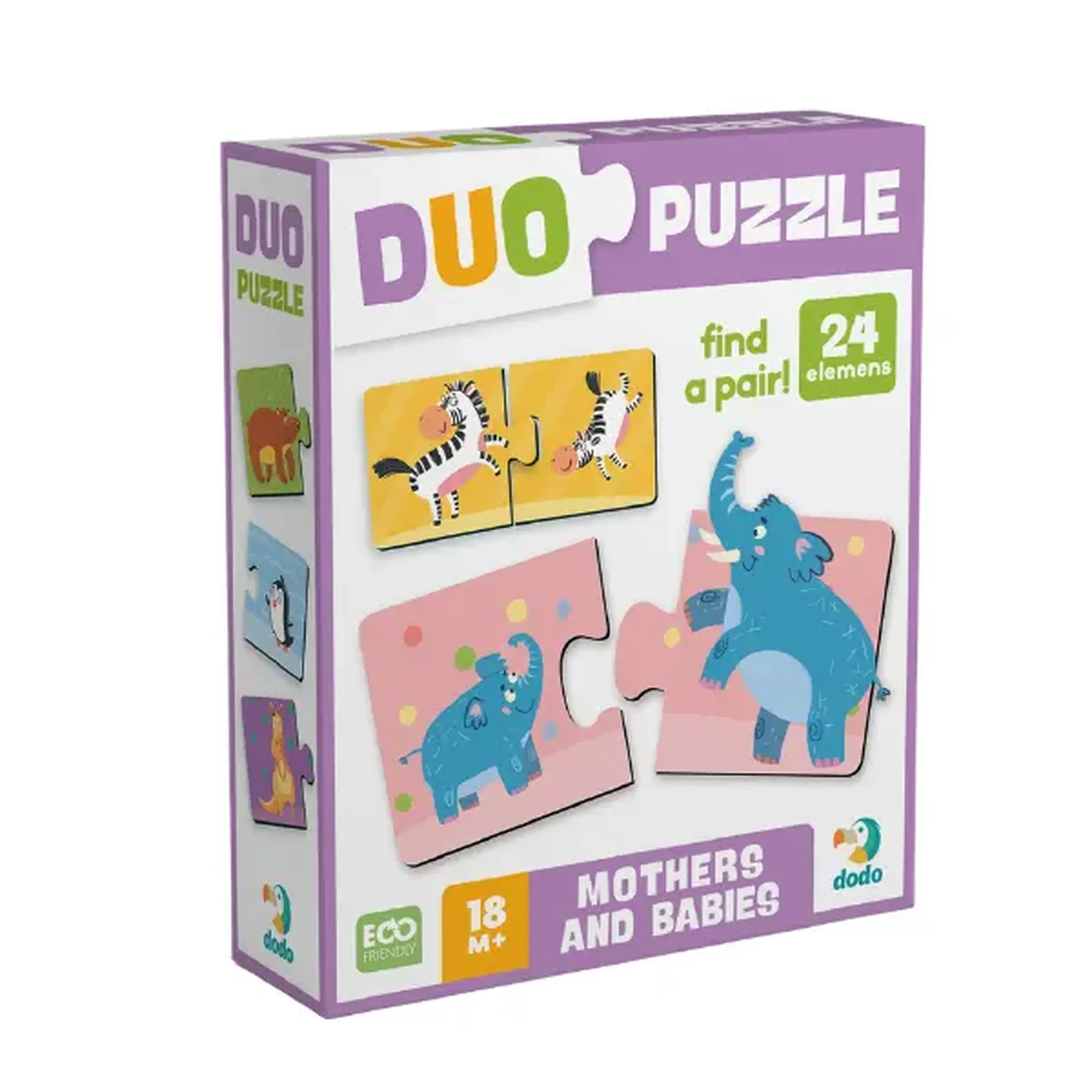 Puzzle DUO "Mama și puiul", 24 elem.