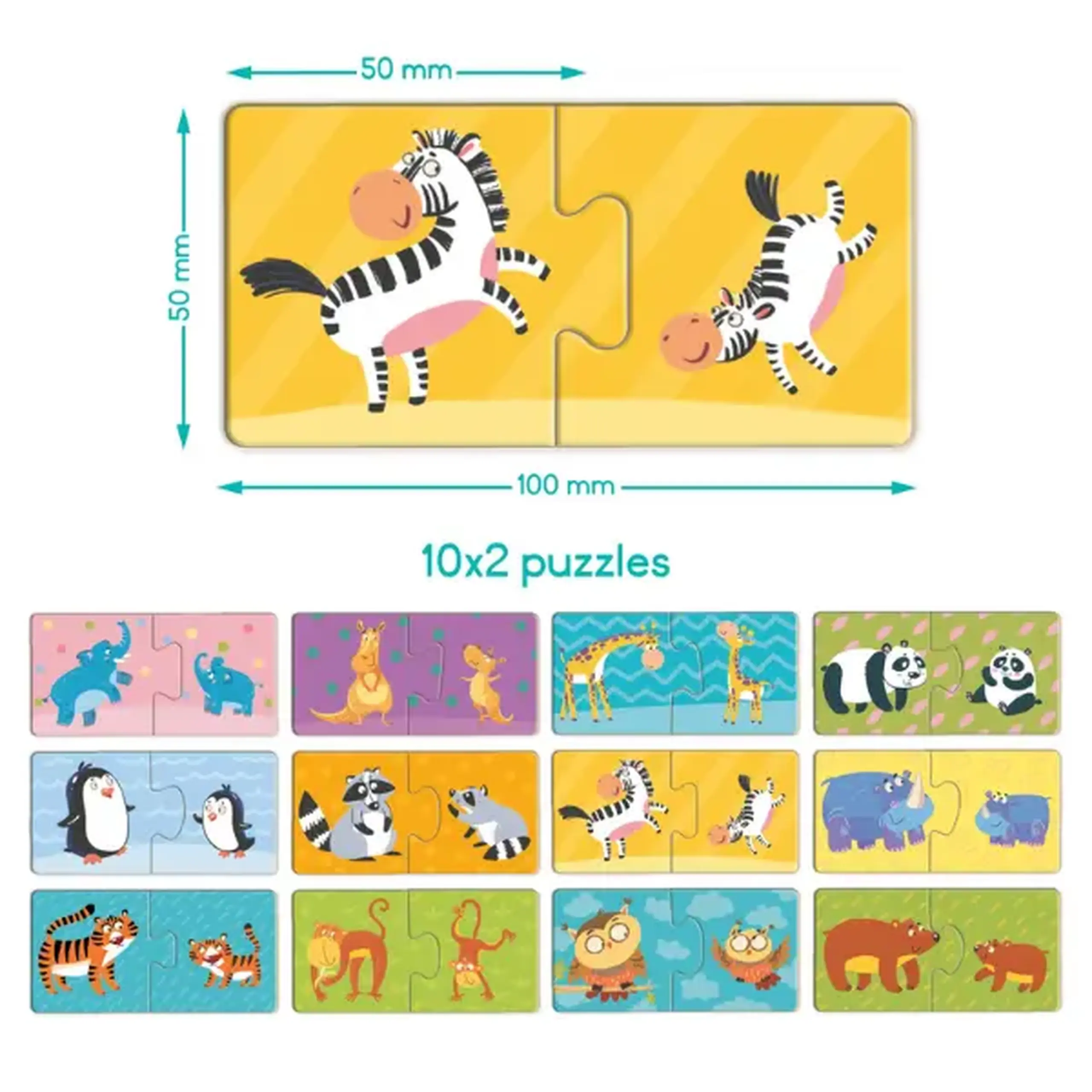 Puzzle DUO "Mama și puiul", 24 elem.