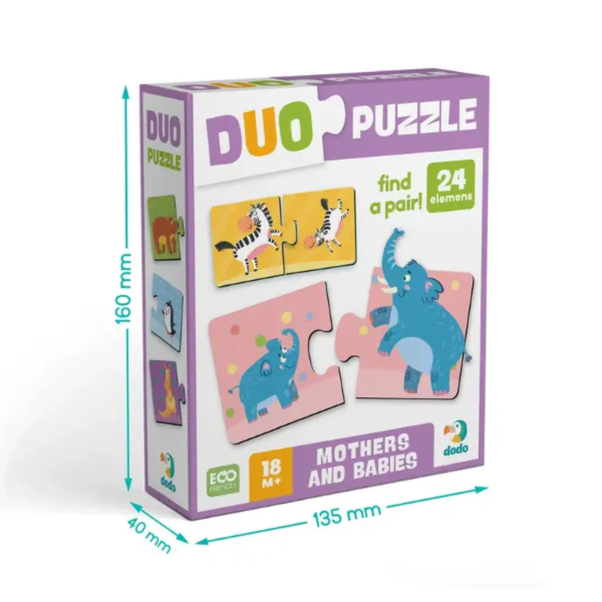 Puzzle DUO "Mama și puiul", 24 elem.