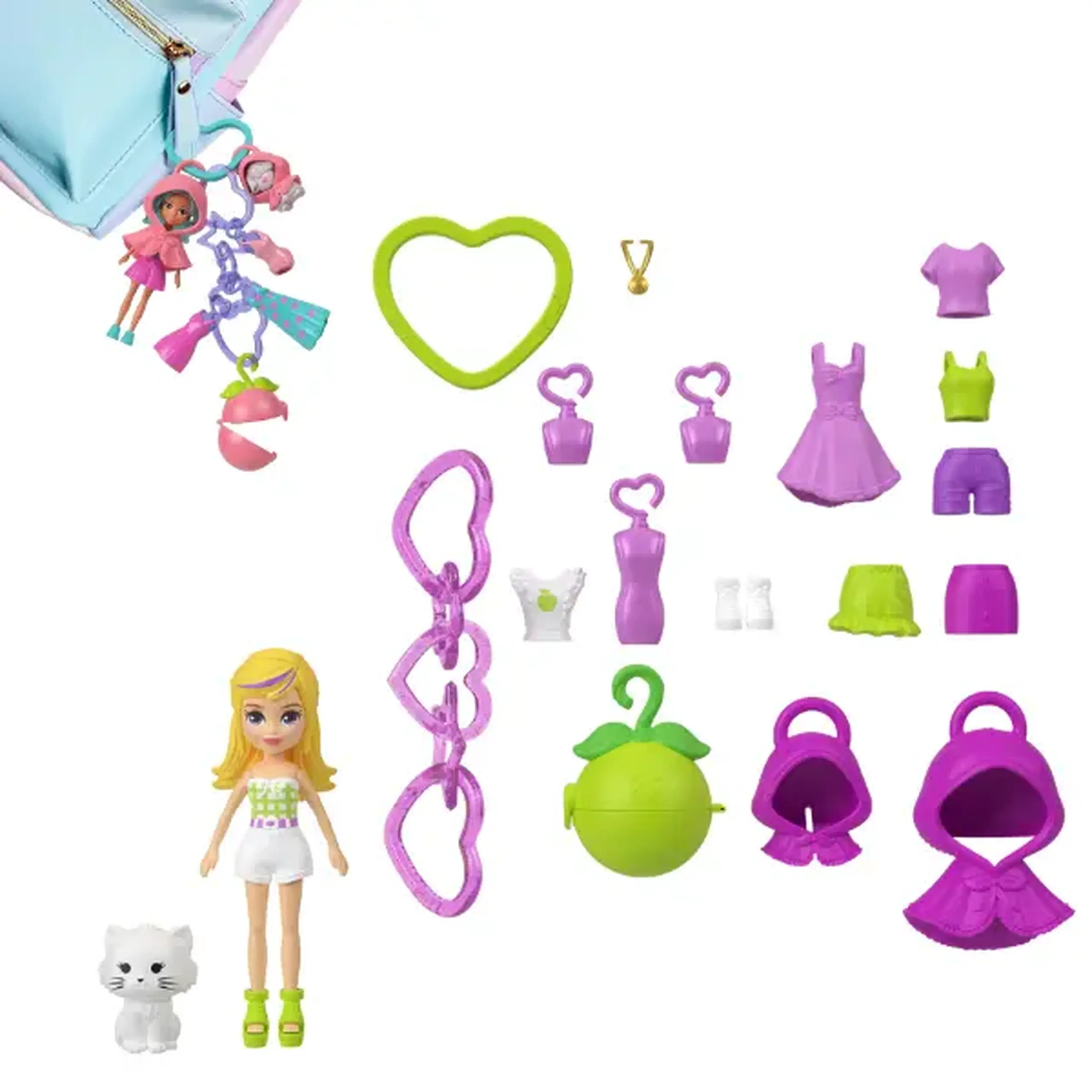 Breloc Polly Pocket, seria "Fructe" în as.