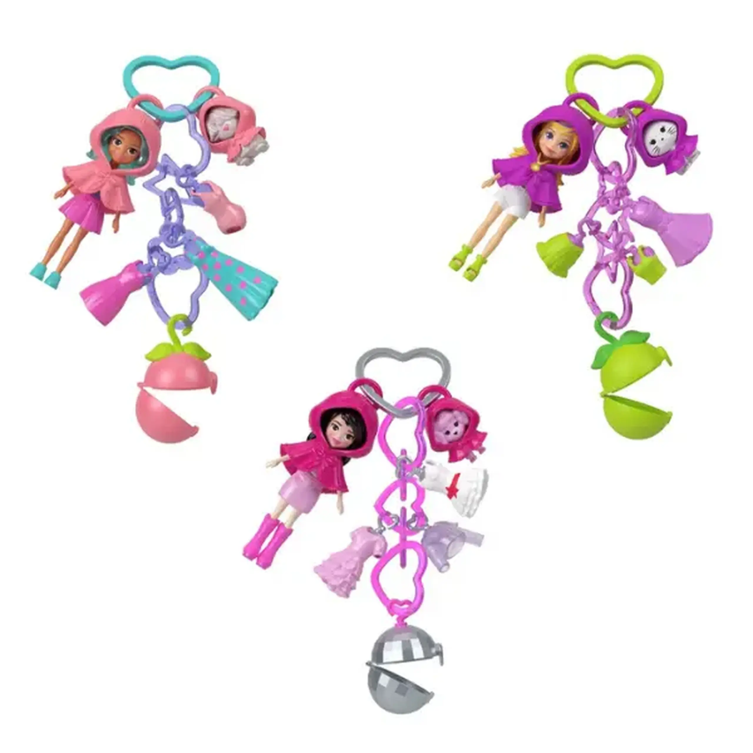 Breloc Polly Pocket, seria "Fructe" în as.