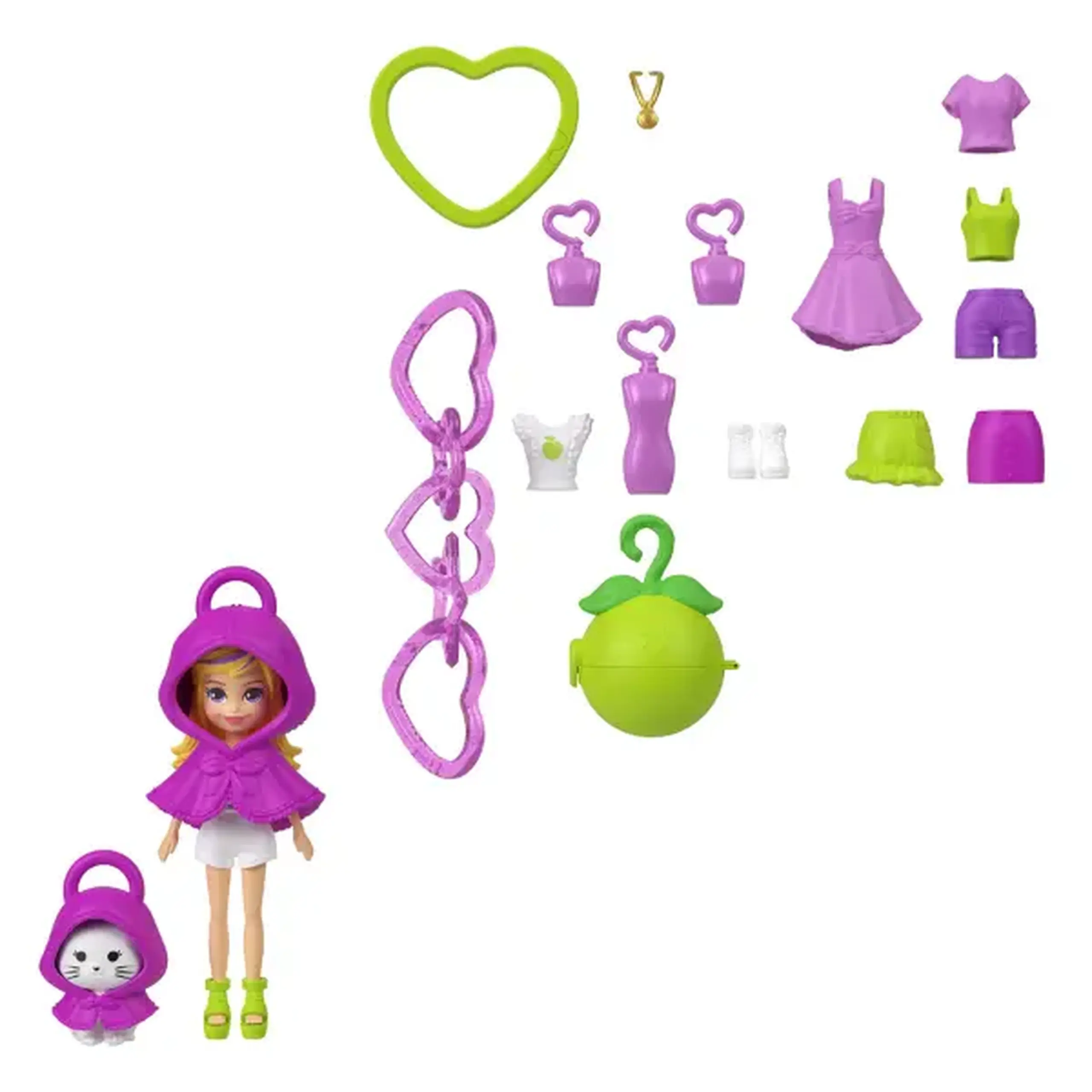 Breloc Polly Pocket, seria "Fructe" în as.