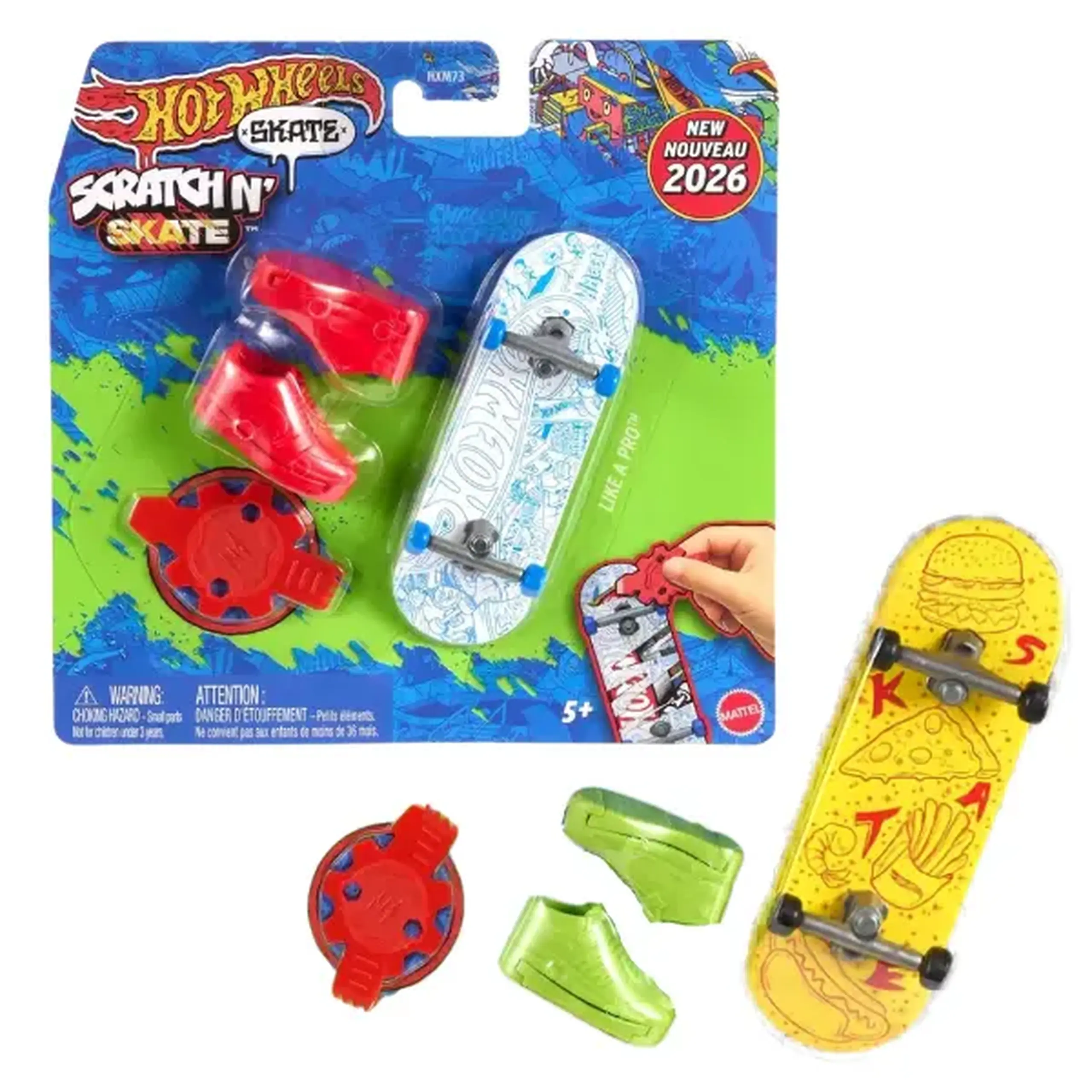Hot Wheels Fingerboard-uri "Scratch N’ Skate", în as.
