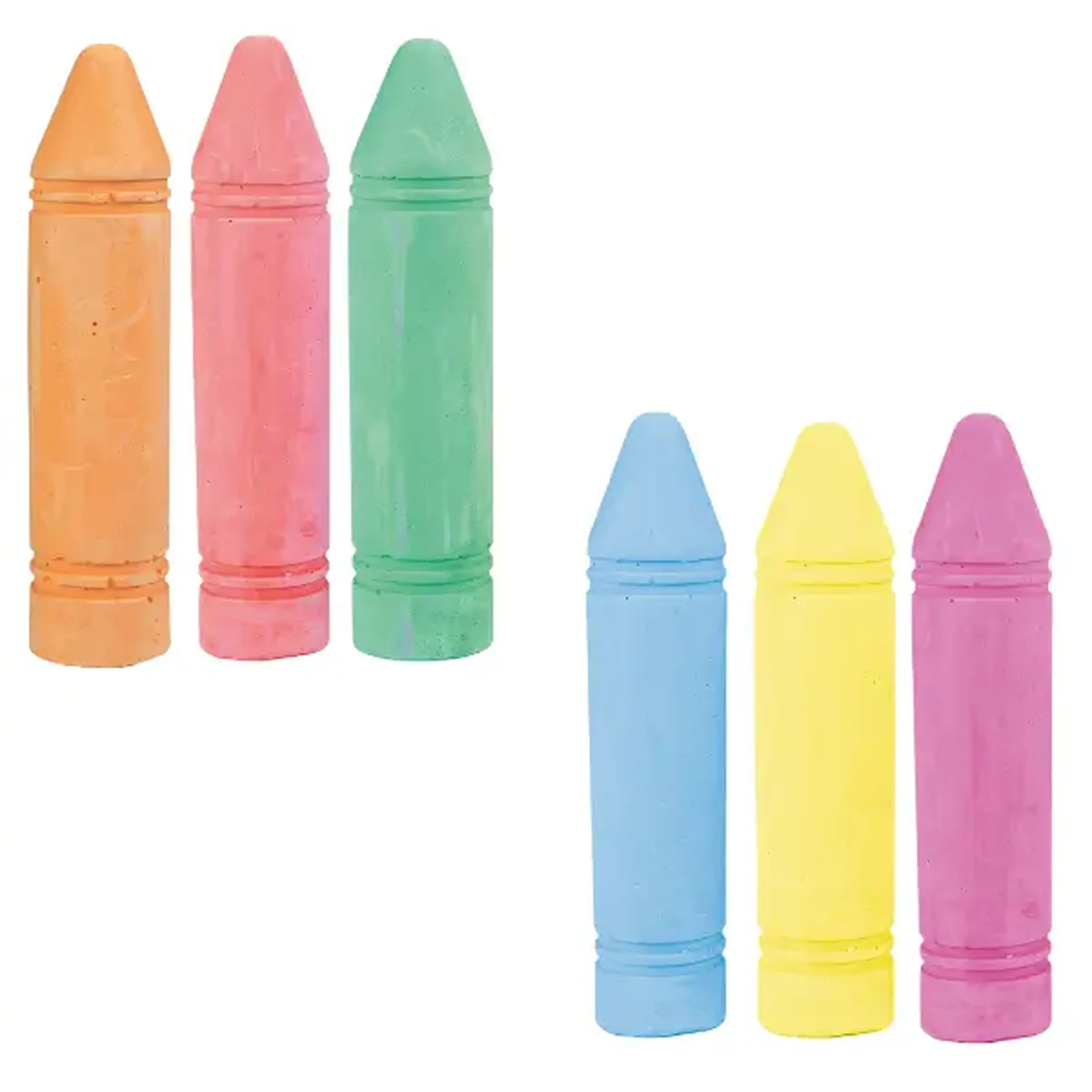 Set de cretă colorată pentru asfalt, 3 bucăți, 2 modele
