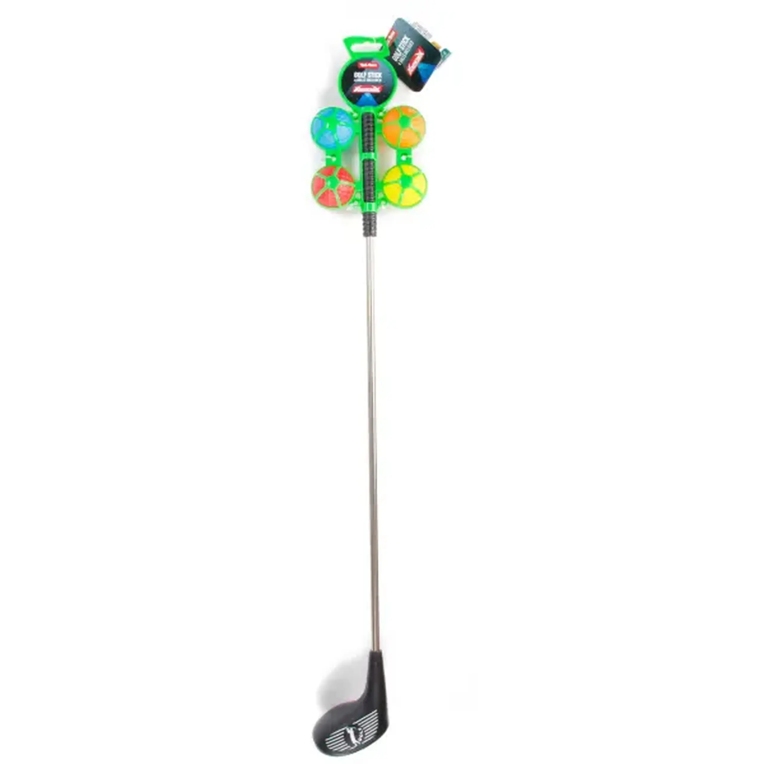 Crosă de golf metalică „Adrenix” cu 4 mingi, 3 modele