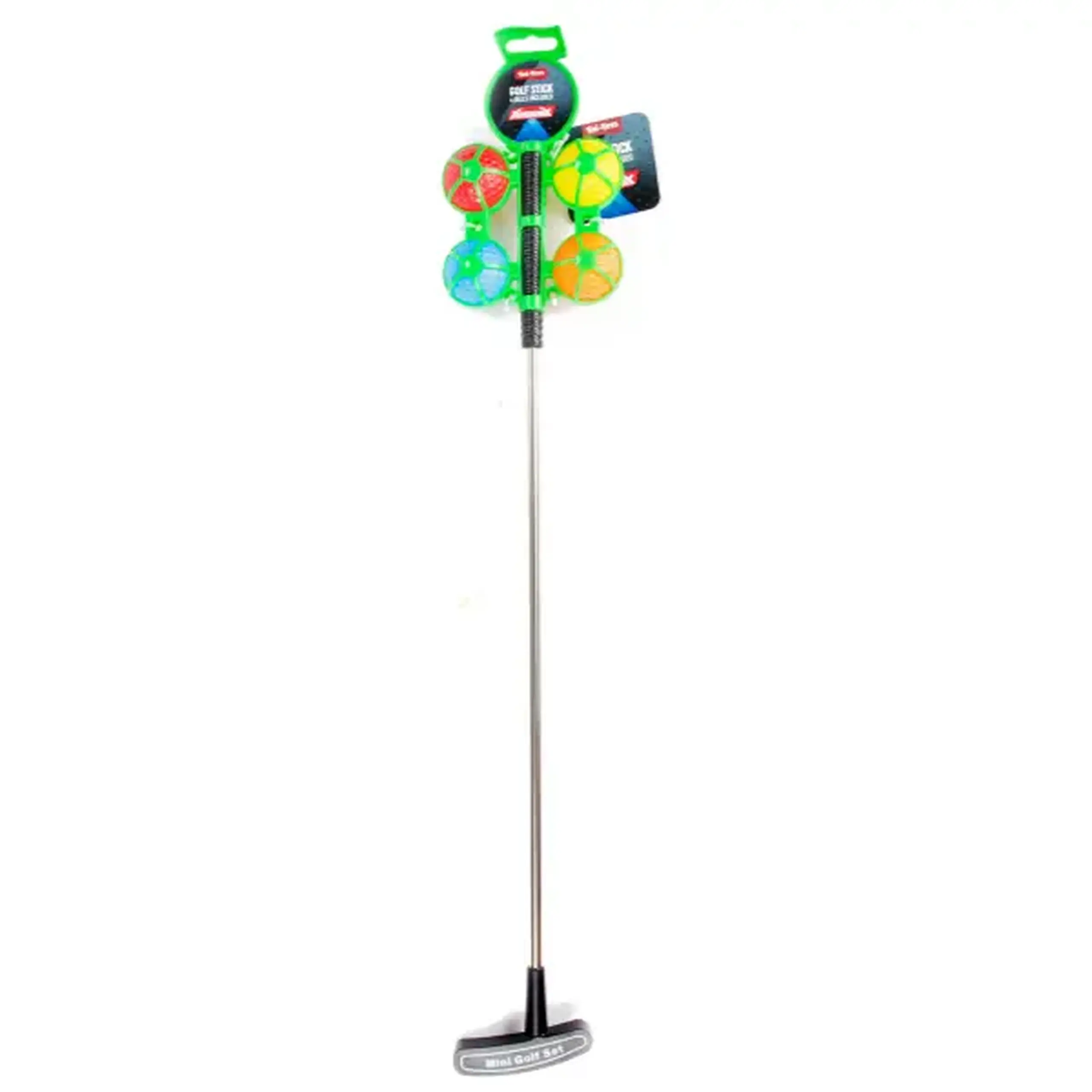 Crosă de golf metalică „Adrenix” cu 4 mingi, 3 modele