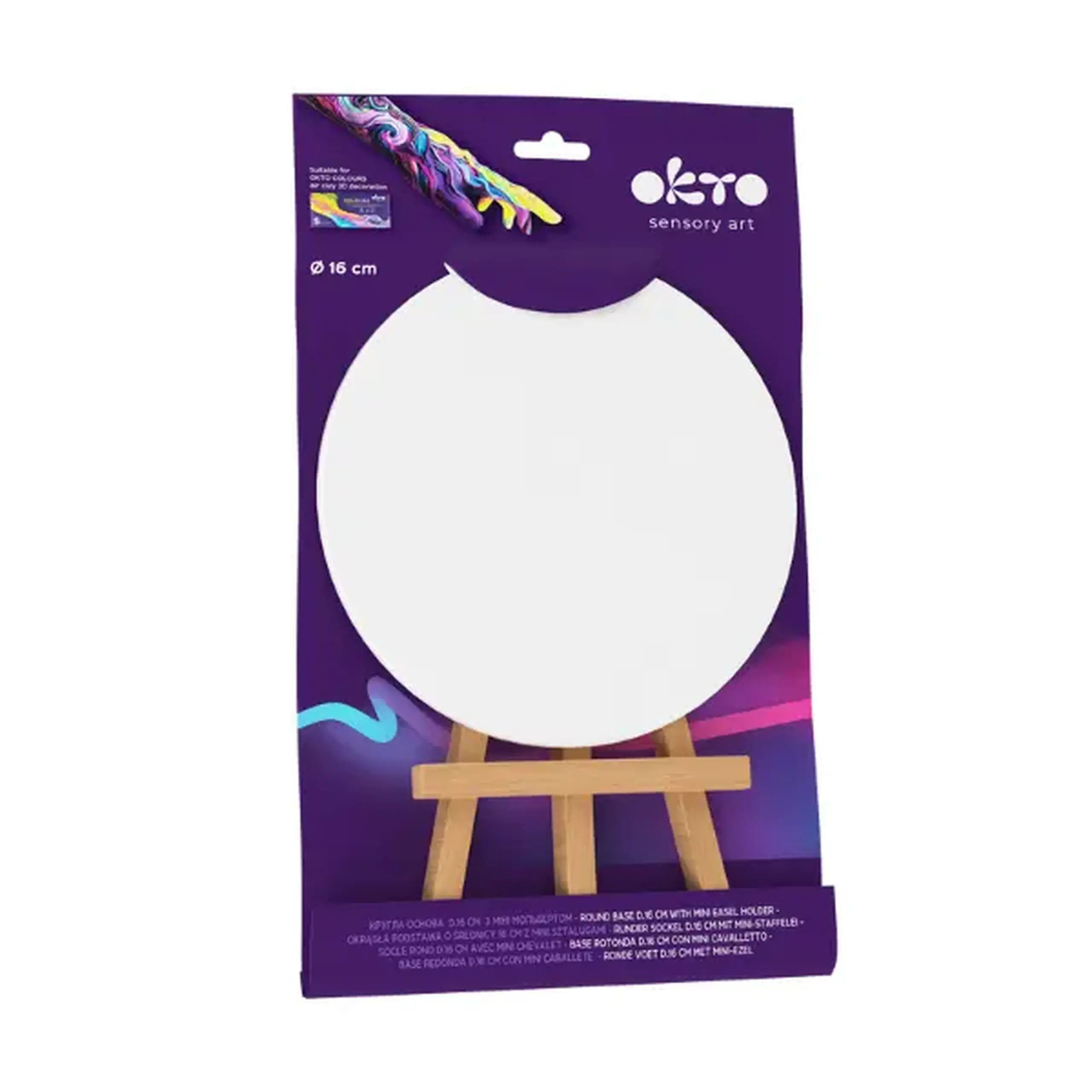 Bază rotundă 16 cm cu mini-șevalet