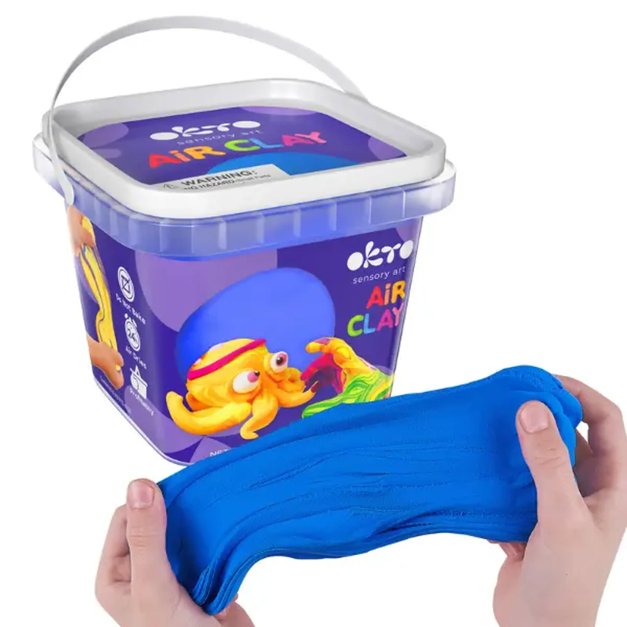 Plastilină aerată Air Clay OKTO, culoare albastră, 270 g