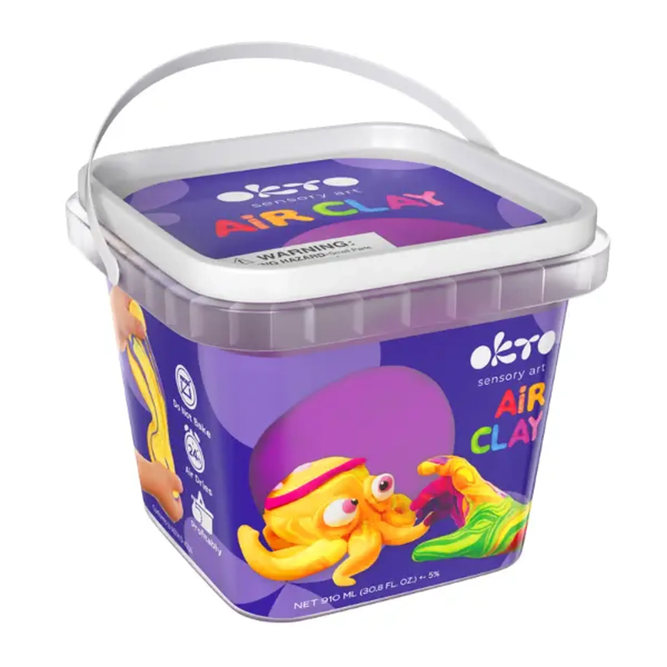 Plastilină aerată Air Clay OKTO, culoare mov, 270 g