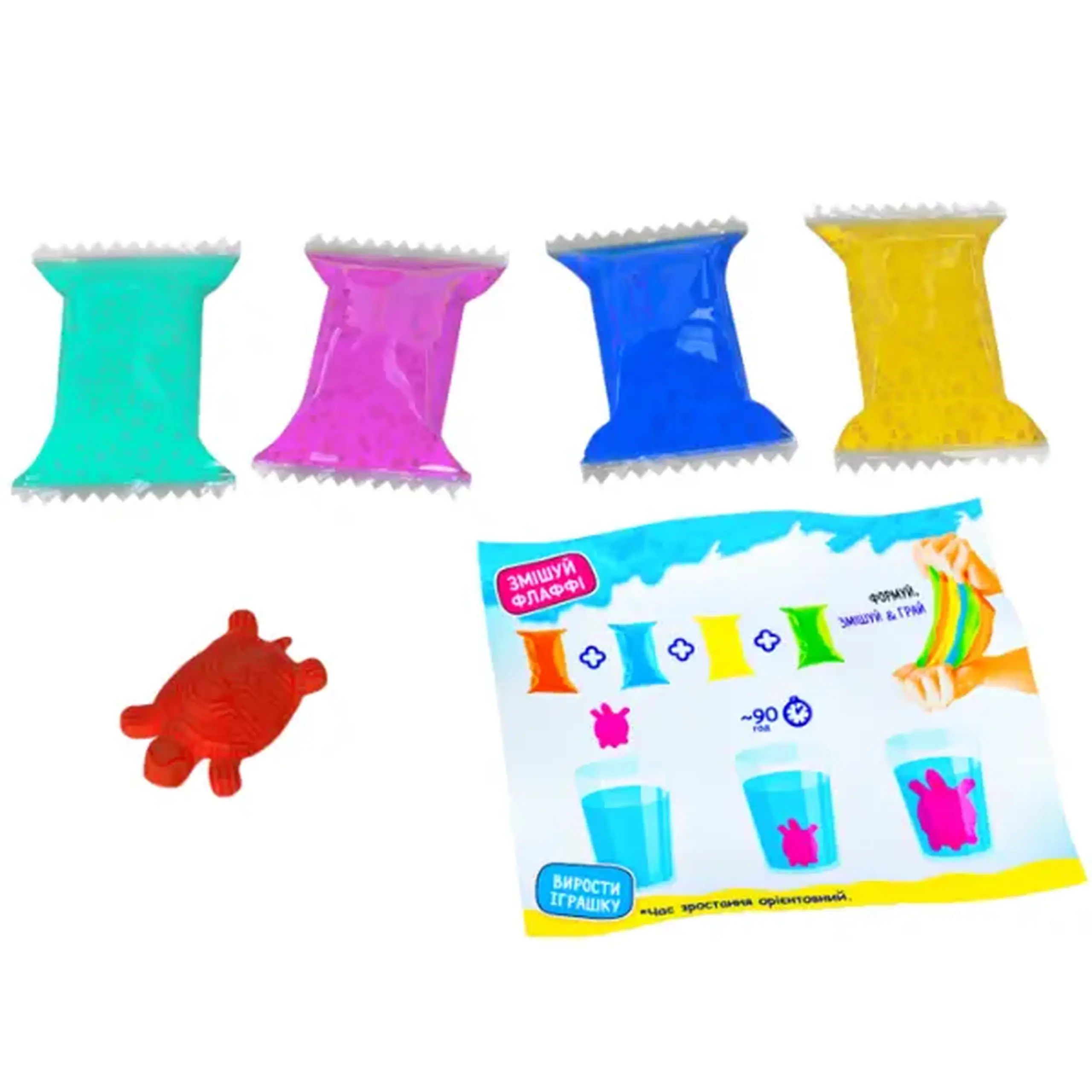 Jucăria antistres "Cutie secret", slime aerat set cu surpriză, în ass.