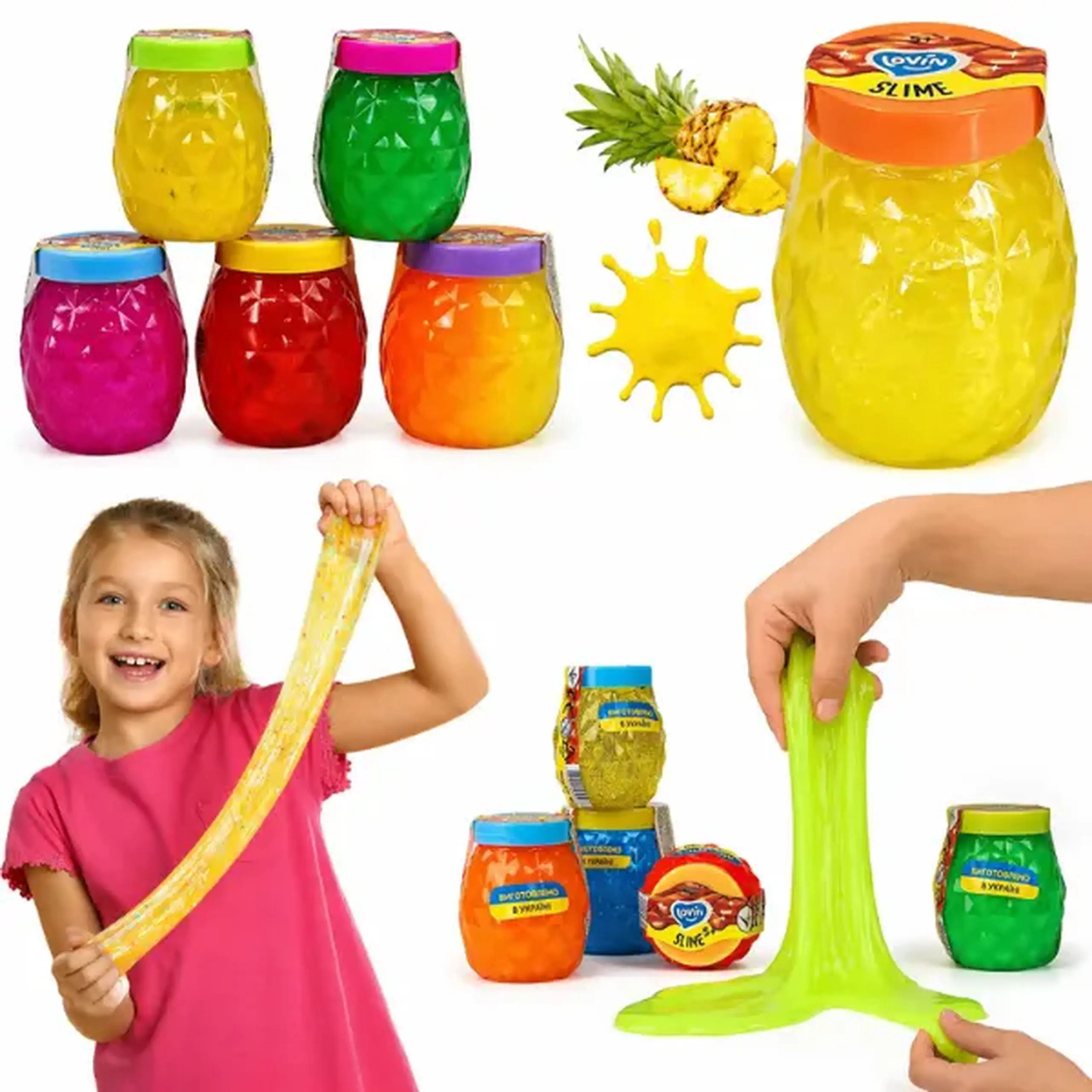 Jucărie antistres "Slime: Ananas" în ass.