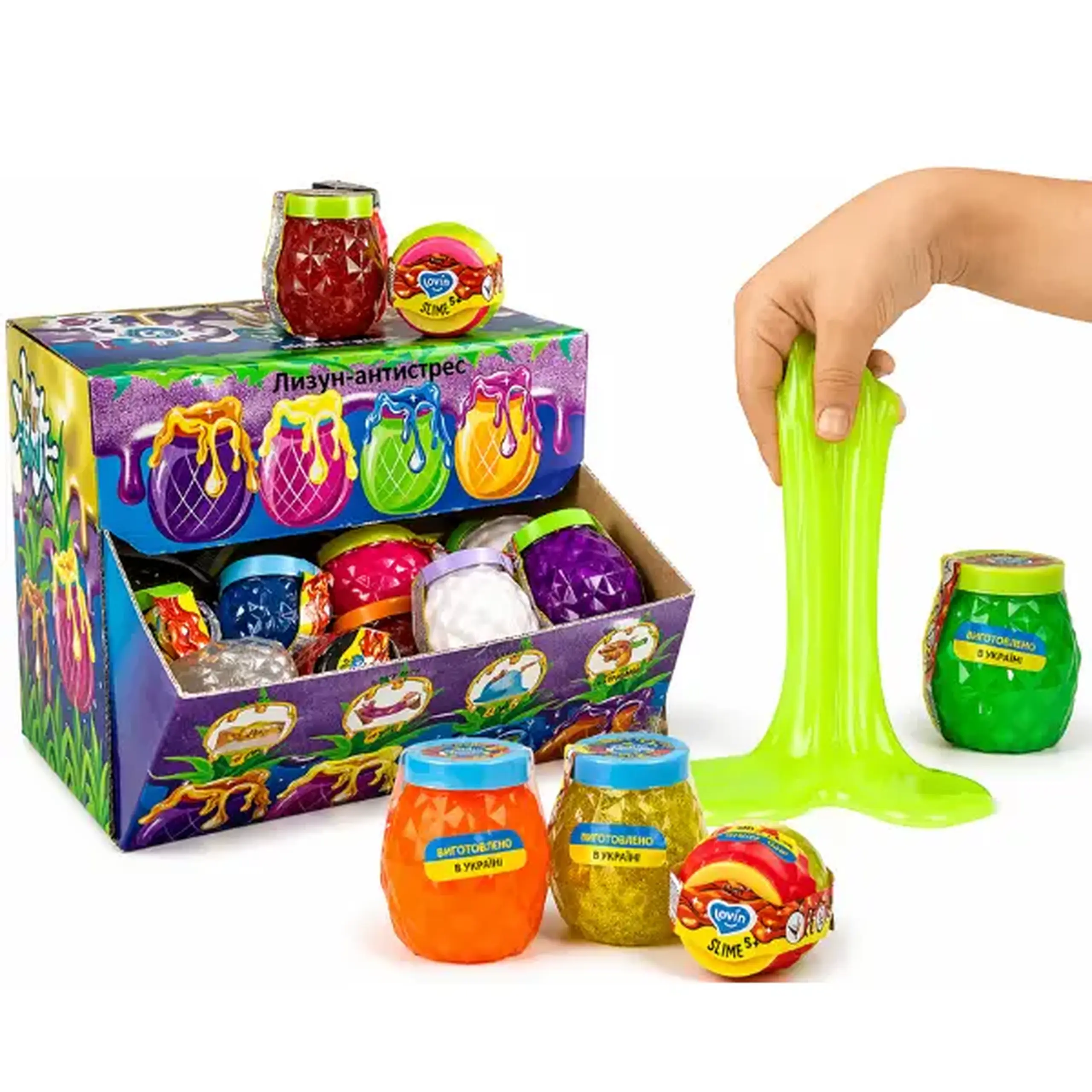Jucărie antistres "Slime: Ananas" în ass.