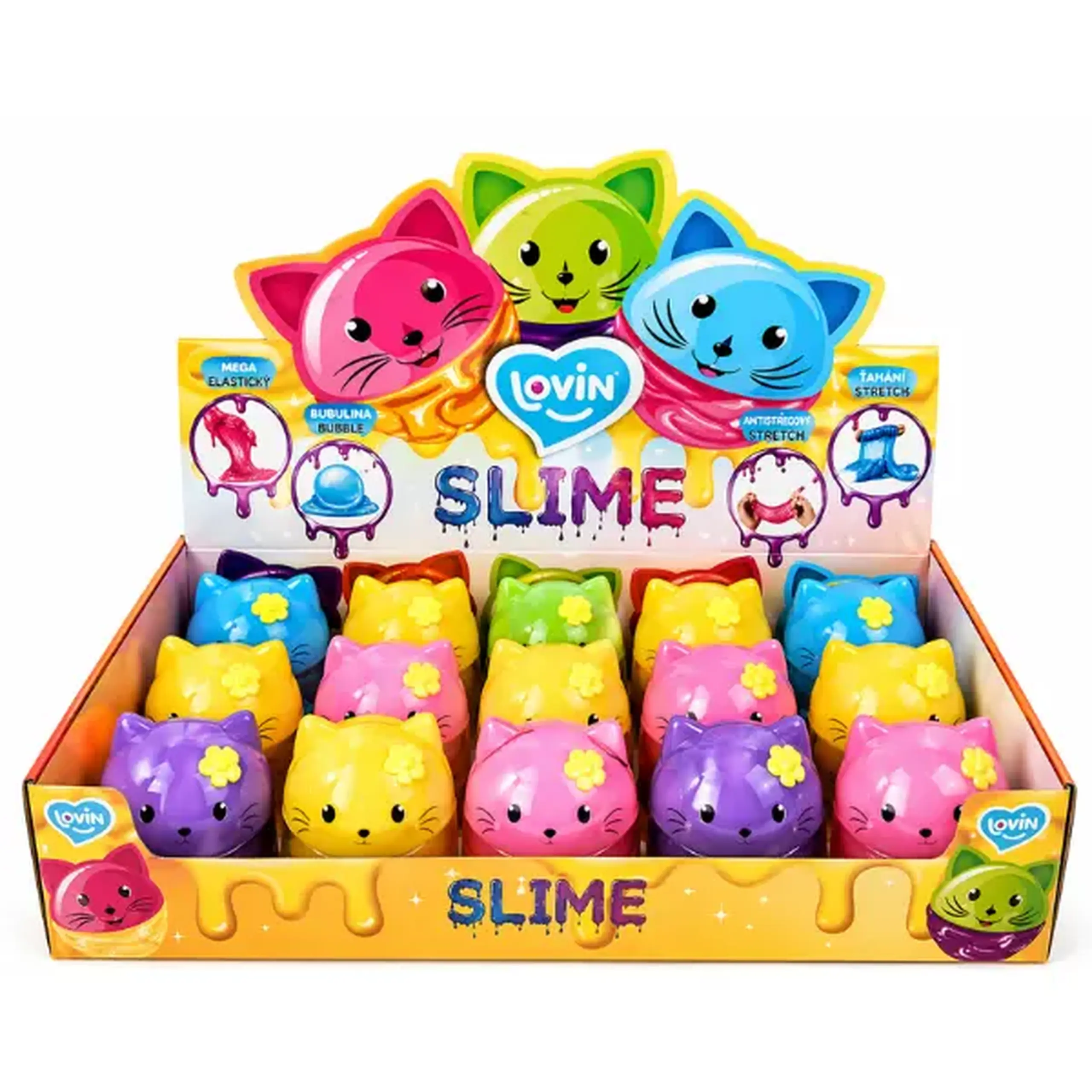 Jucărie antistres "Slime: Pisică" în ass.