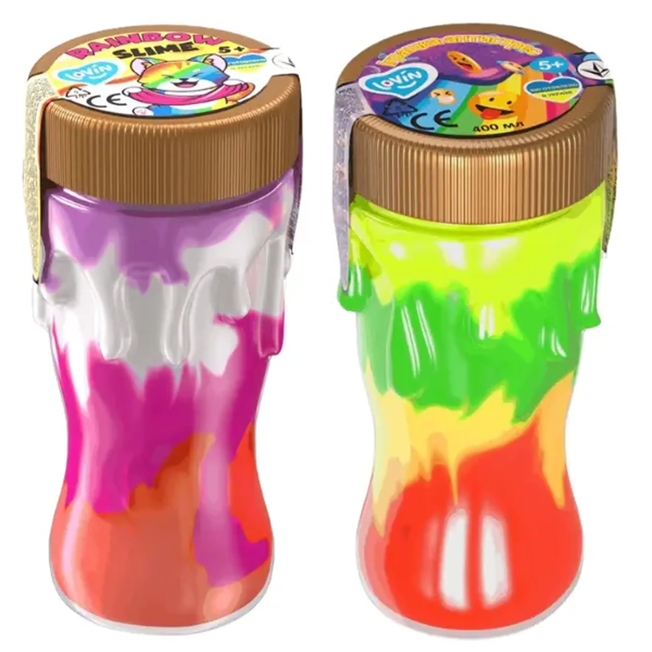 Jucărie antistres "Slime: Curcubeu" 400ml, în ass.