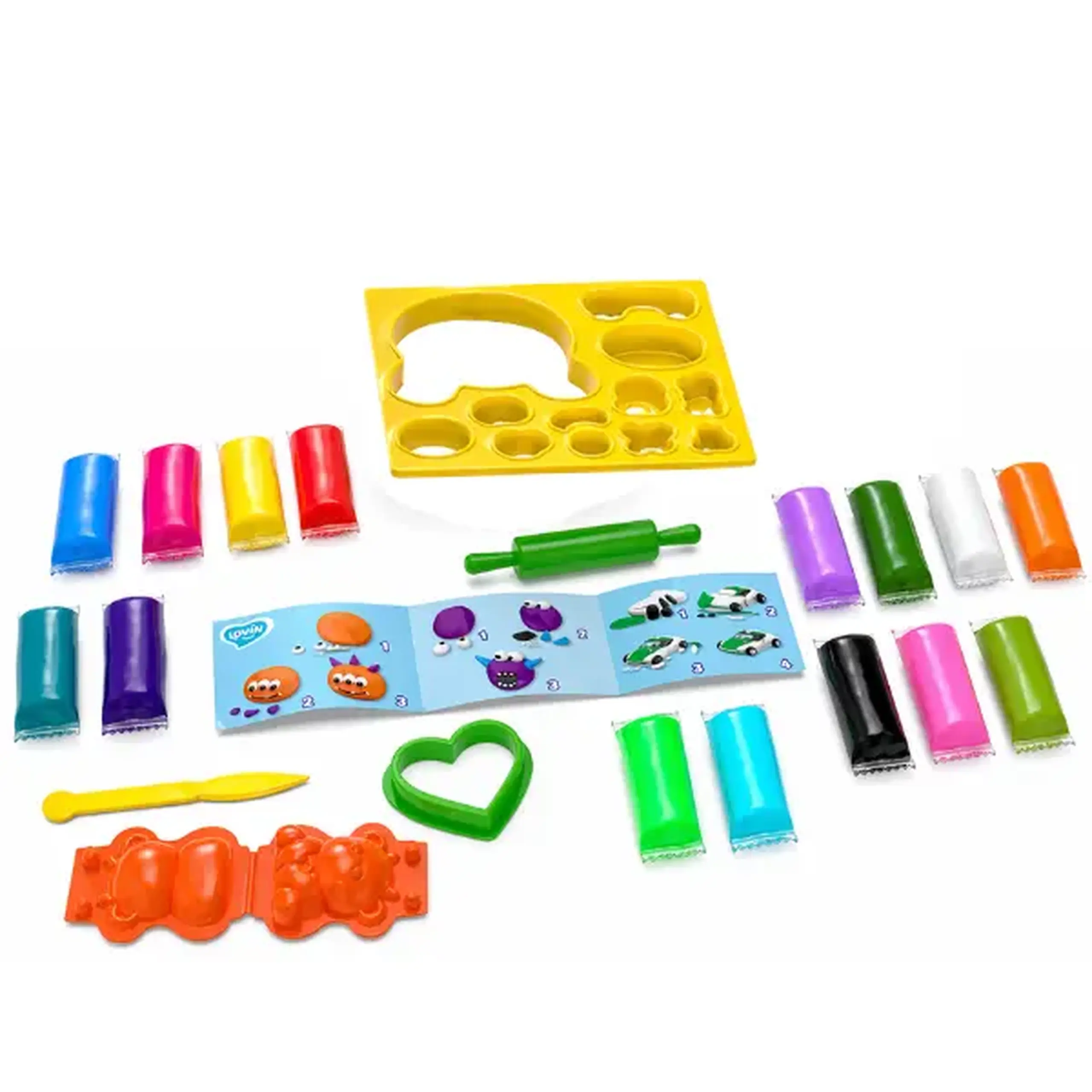 Set de plastilină aerată Air Clay „Compania Monștrilor”, 15 culori х 4 g.