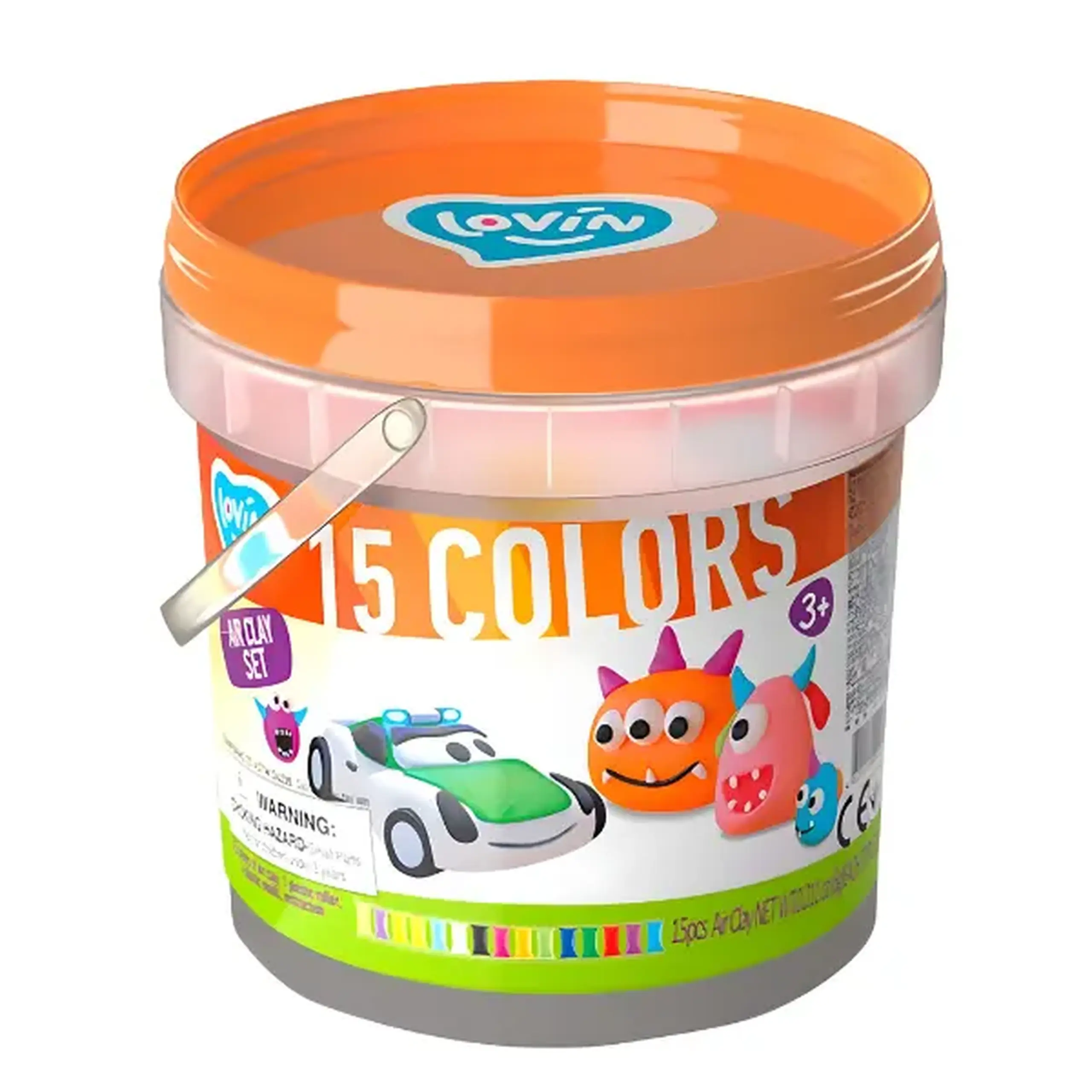 Set de plastilină aerată Air Clay „Compania Monștrilor”, 15 culori х 4 g.