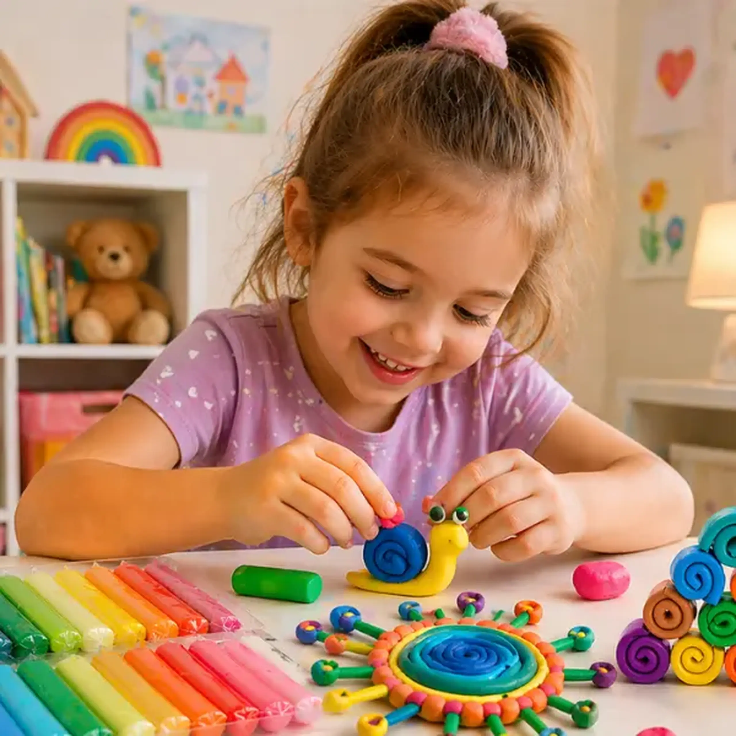Plastilină aerată Air Clay 36 culori x 12g, 2 modele