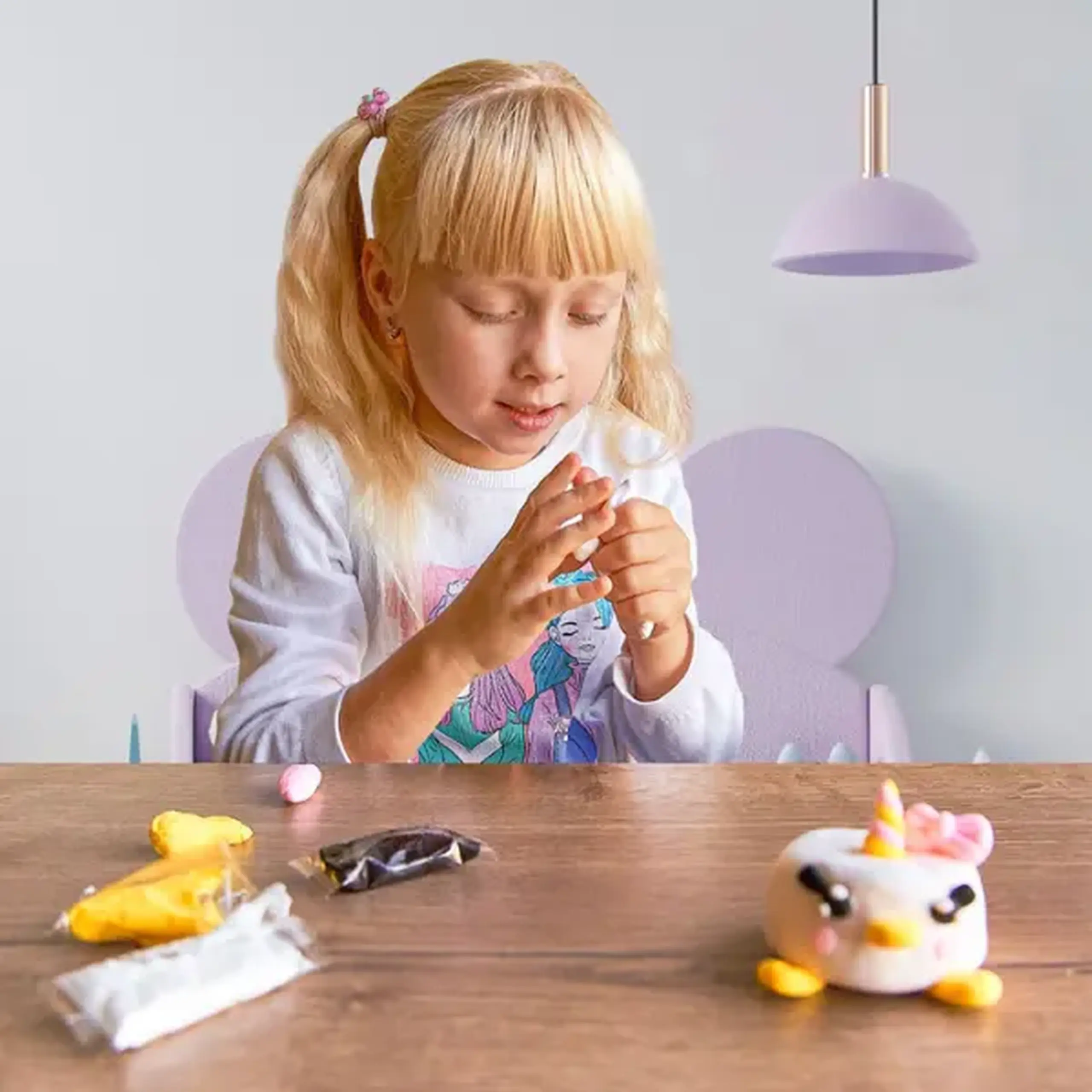 Set de plastilină aerată Air Clay „Squishy: Unicorn”, 6 buc. a câte 5 g.