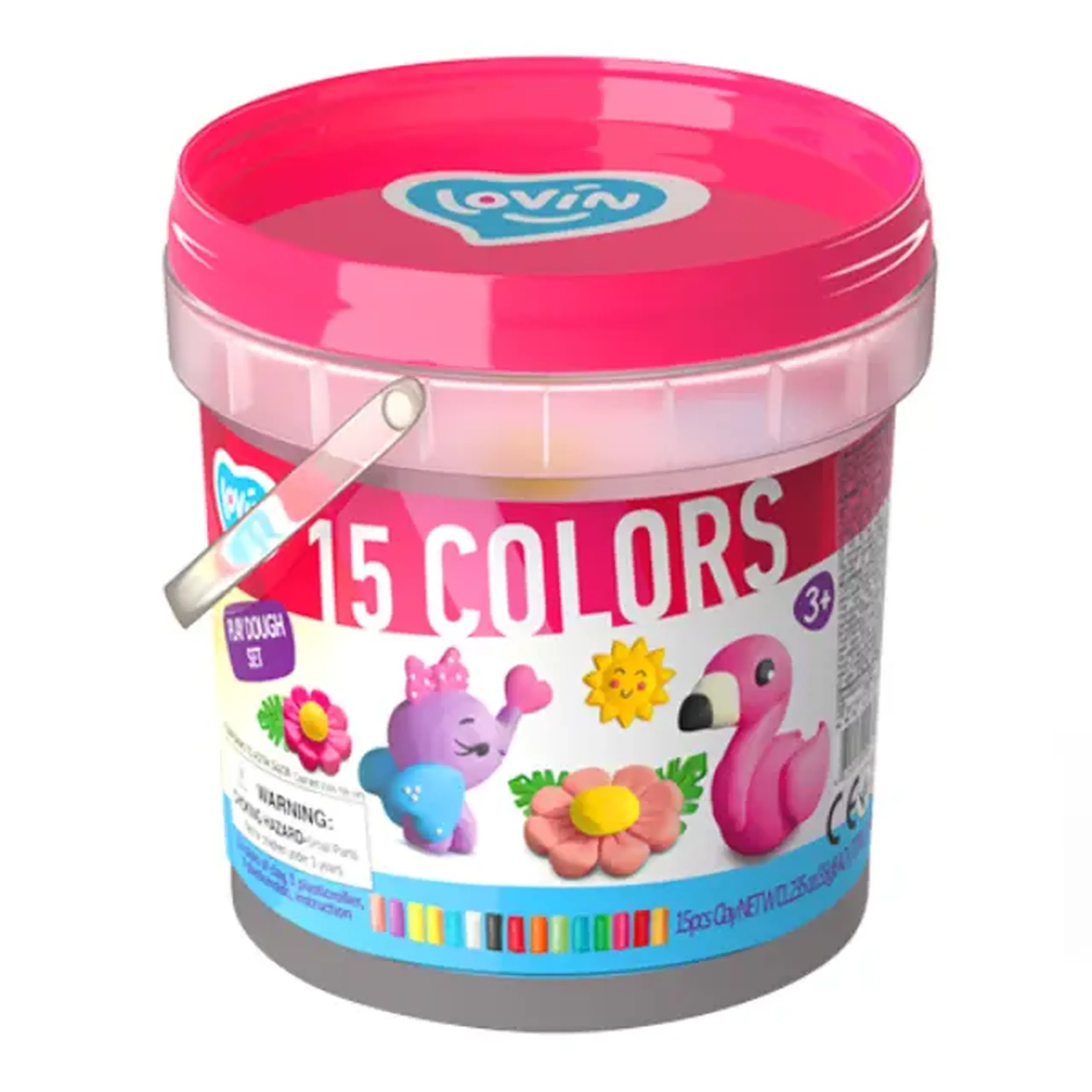 Set de plastilină aerată Air Clay „Animăluțe drăguțe", 15 culori x 4 g.