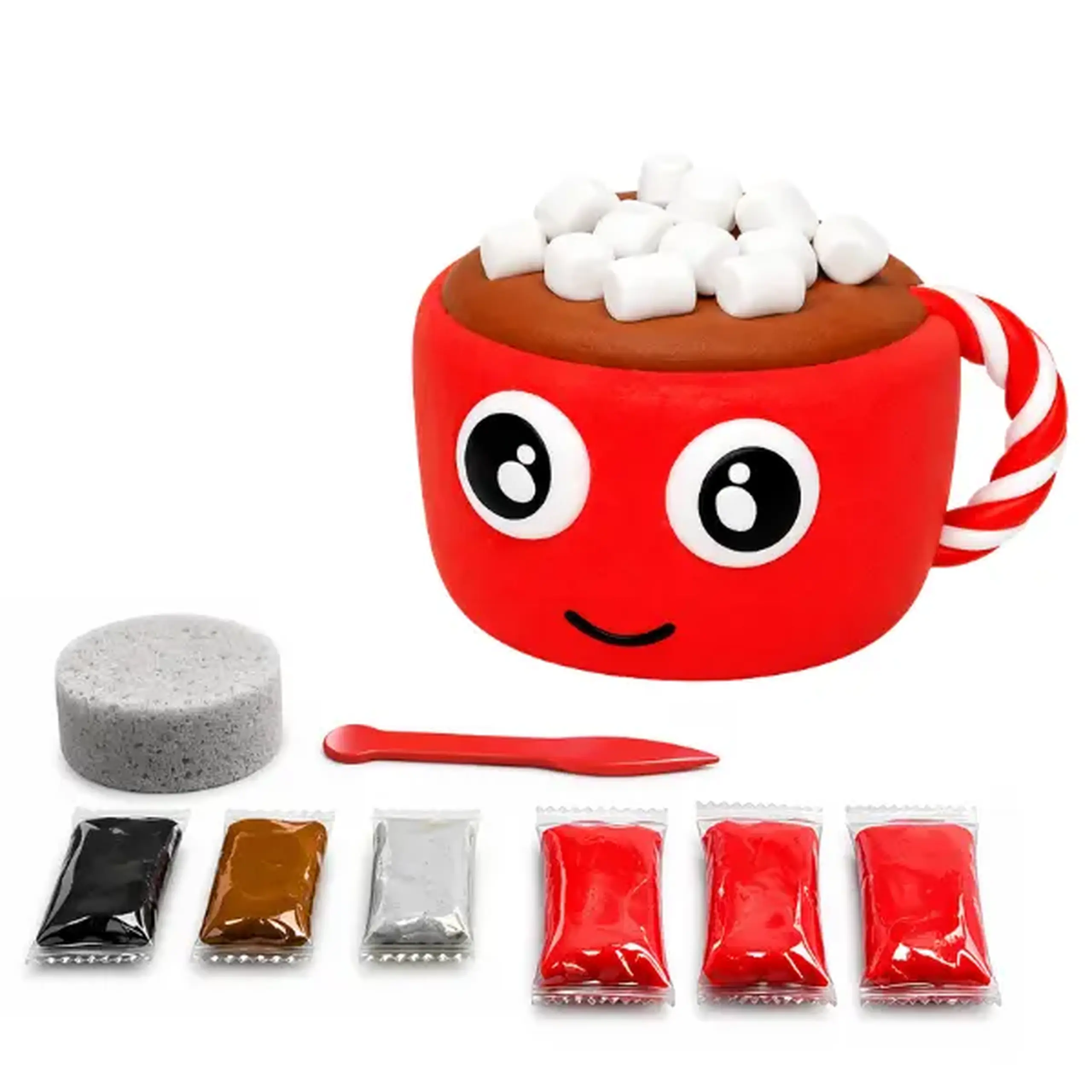 Set de plastilină aerată Air Clay „Squishy: Cacao”, 6 buc. a câte 5 g.