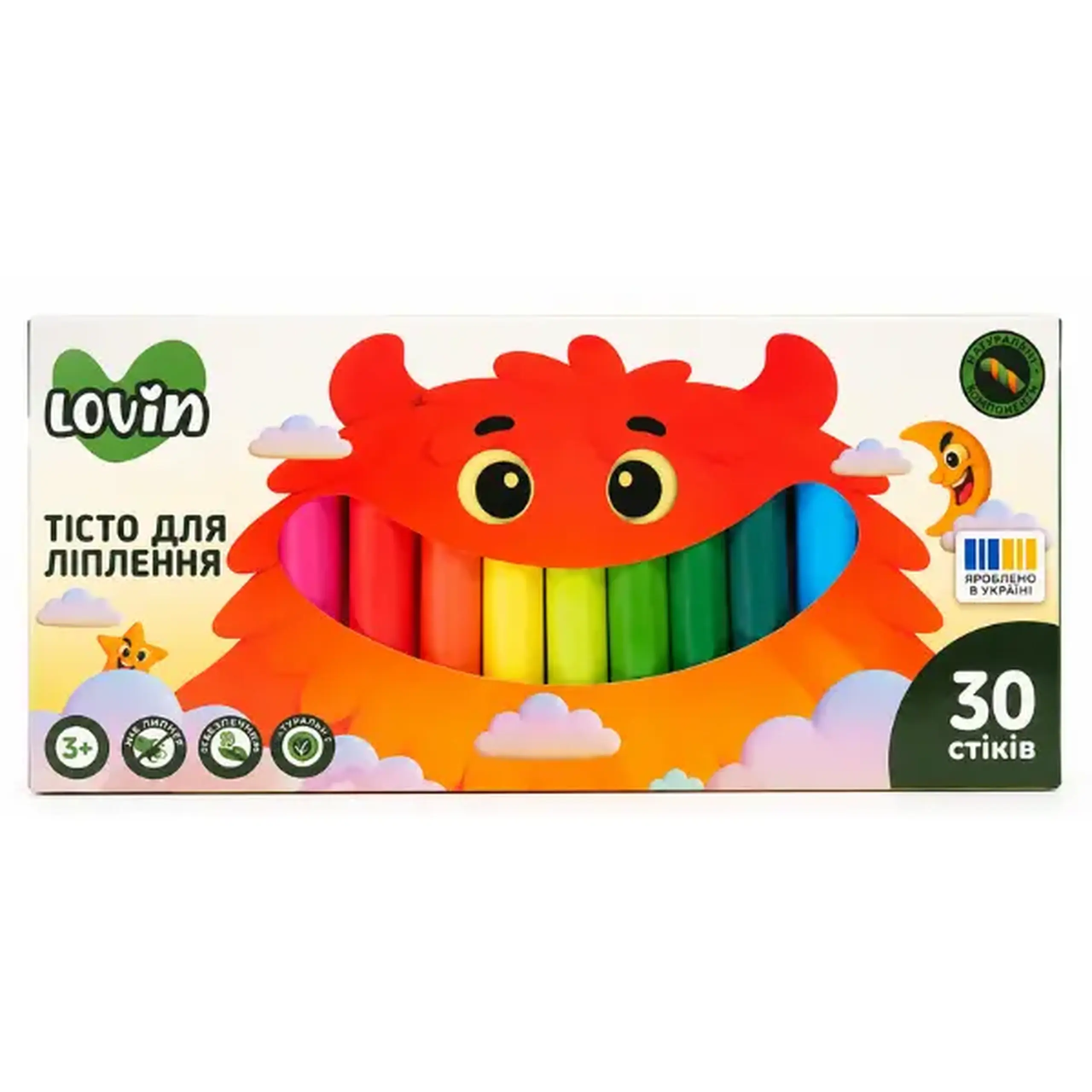 Aluat pentru modelare Play Dough, 30 culori x 15 g.