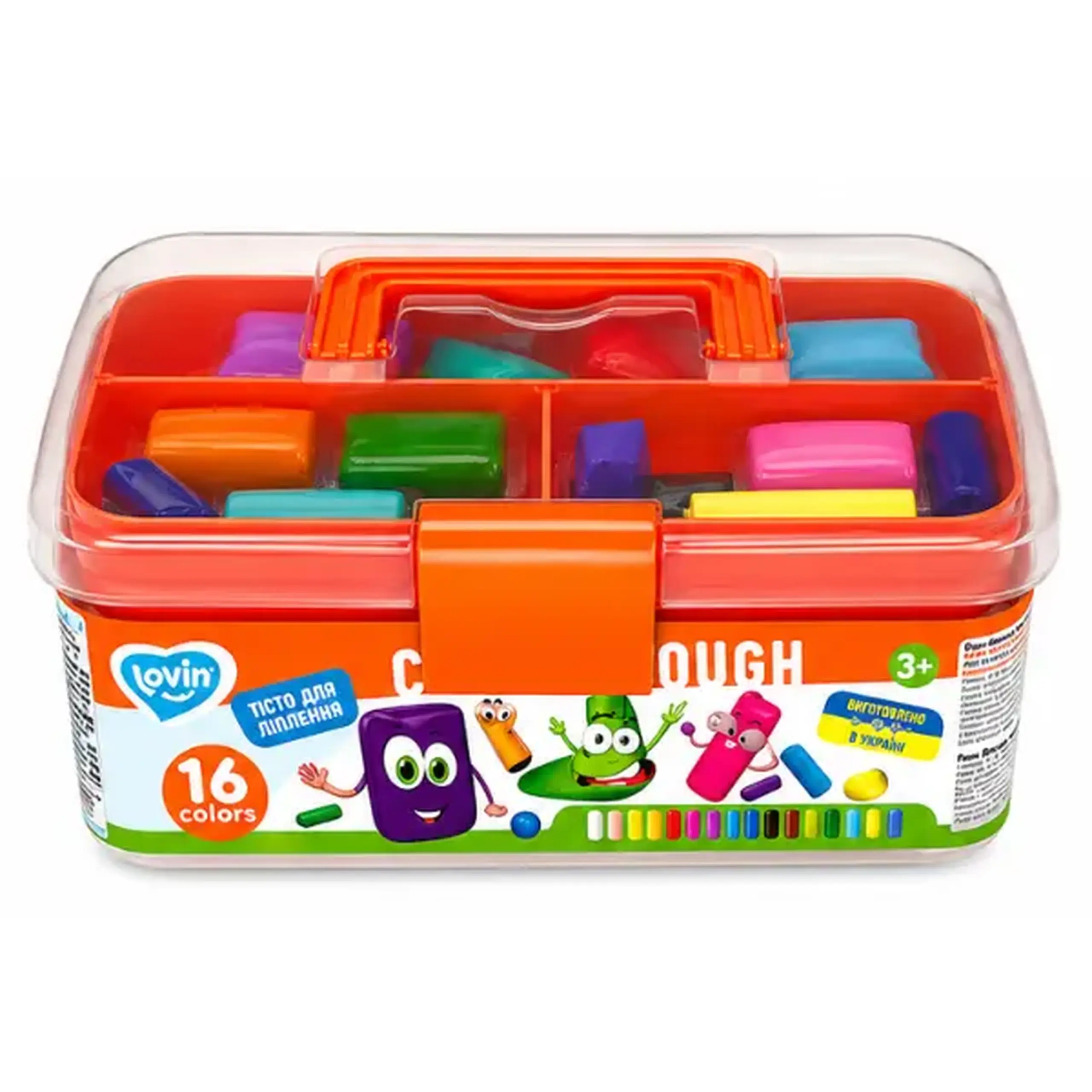 Set de aluat pentru modelare Play Dough, 16 culori x 15 g.