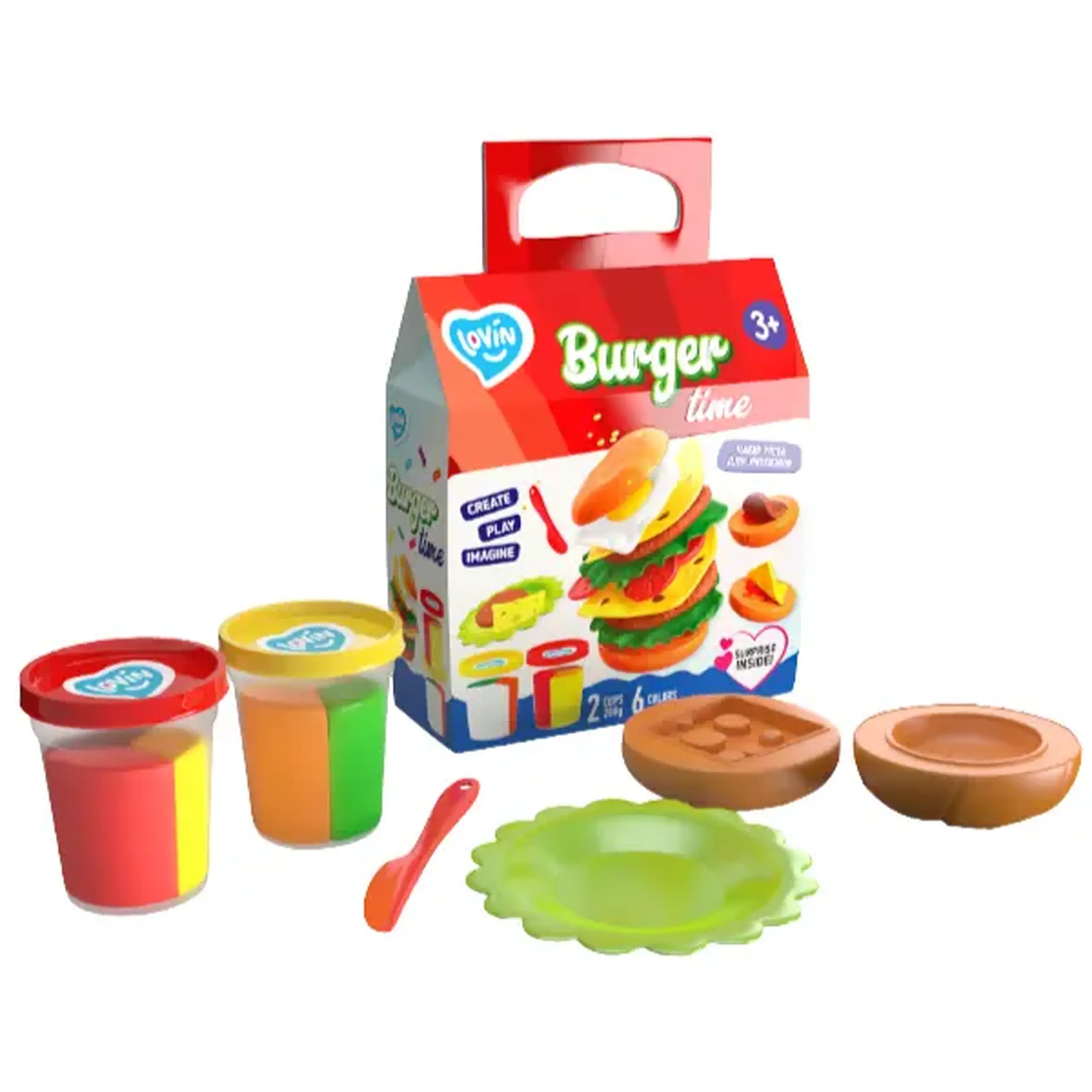 Set de aluat pentru modelare Play Dough „Burger”
