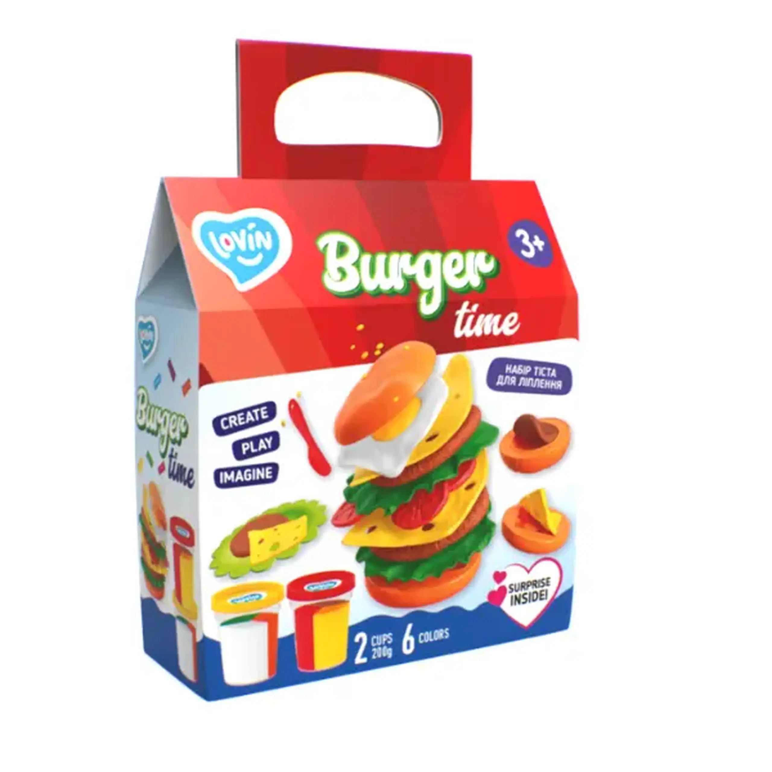Set de aluat pentru modelare Play Dough „Burger”