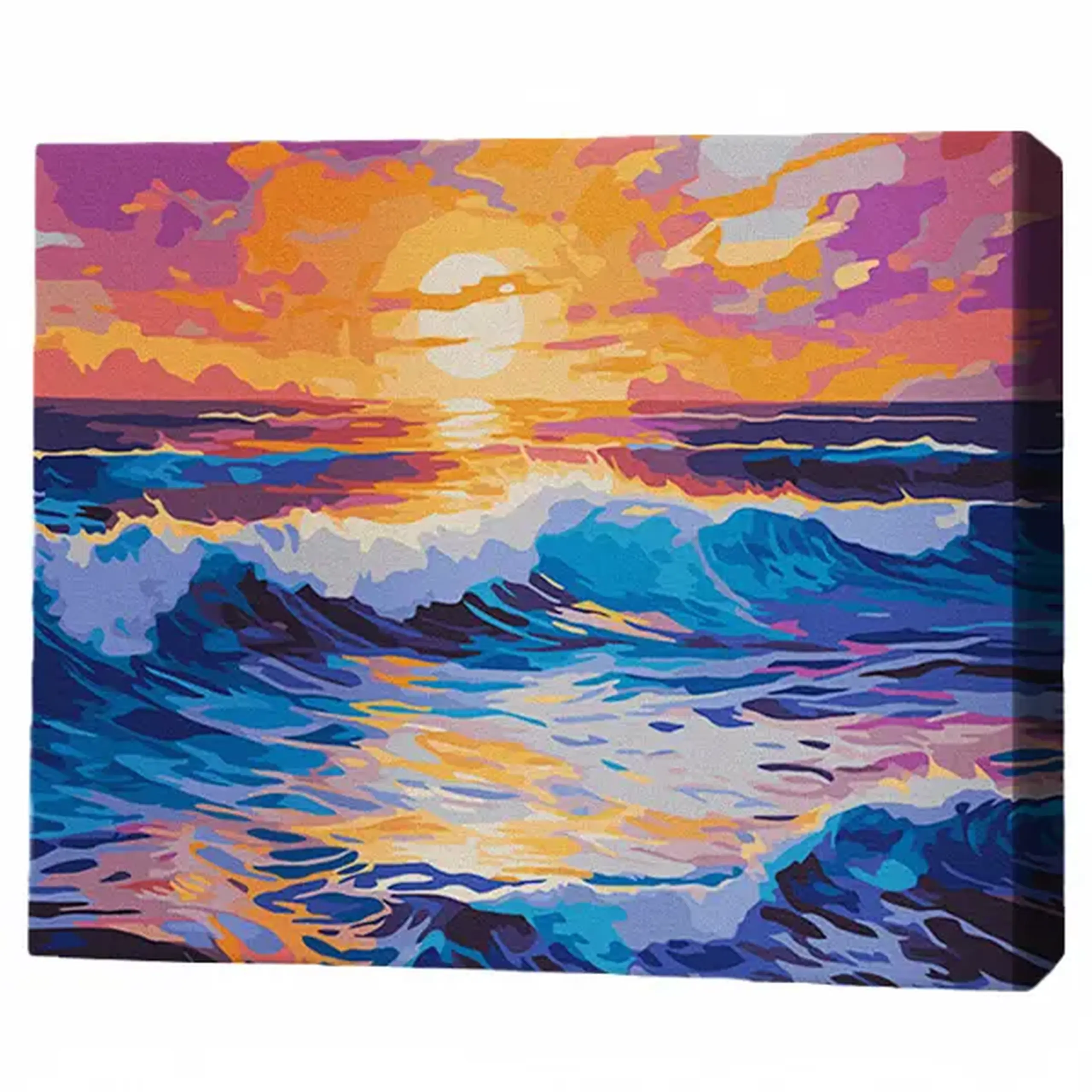 Pictură pe numere 40х50 cm (fără cutie) – Apus peste ocean