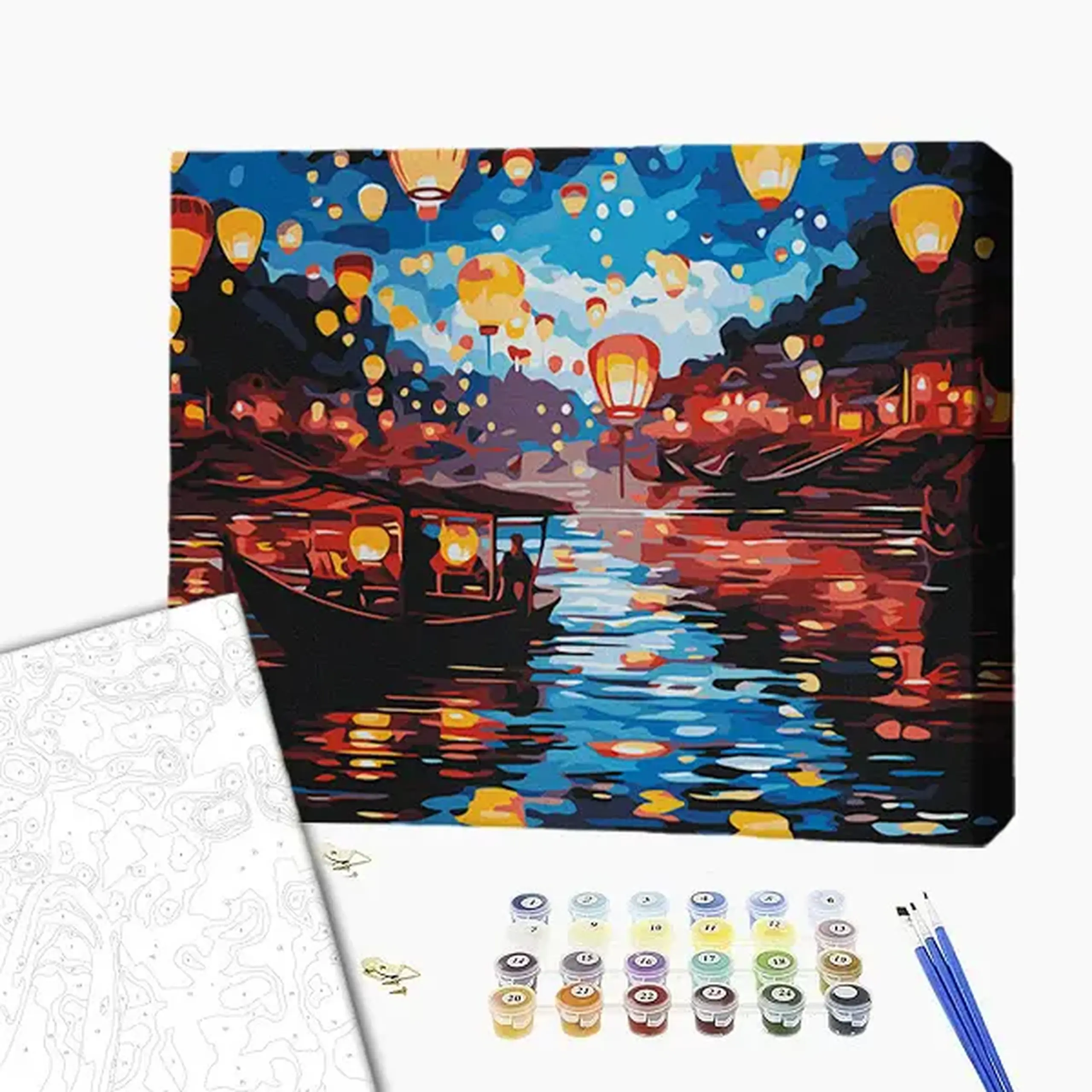 Pictură pe numere 40х50 cm (fără cutie) – Festivalul luminilor