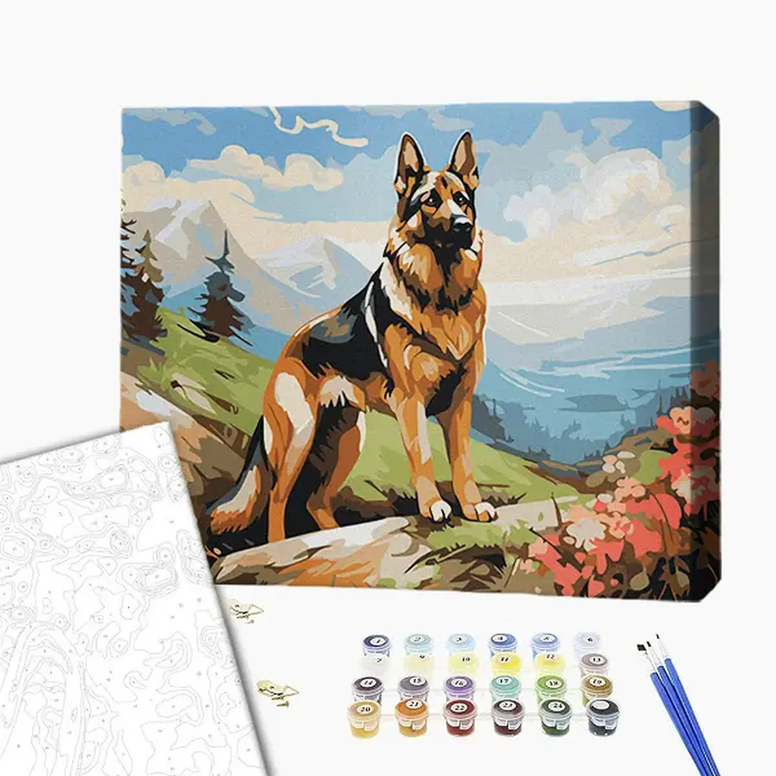 Pictură pe numere 40х50 cm (fără cutie) – Păzitorul culmilor