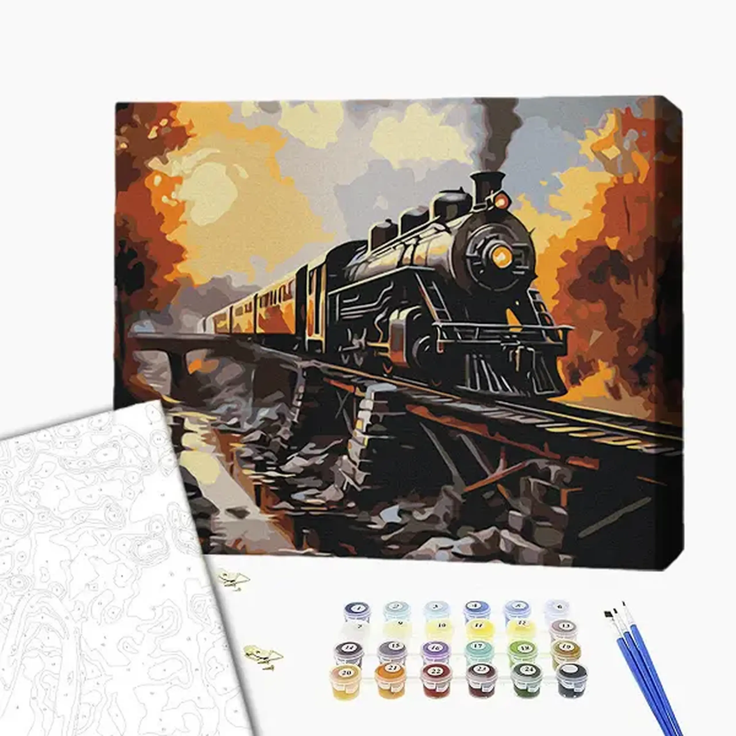 Pictură pe numere 40х50 cm (fără cutie) – Tren