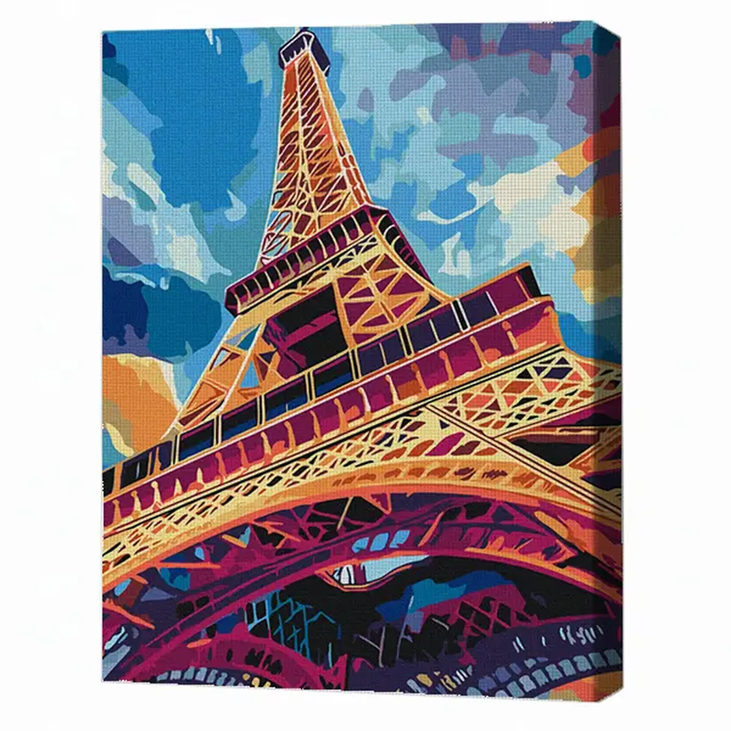 Pictură pe numere 40*50 cm (fără cutie) - Turnul Eiffel
