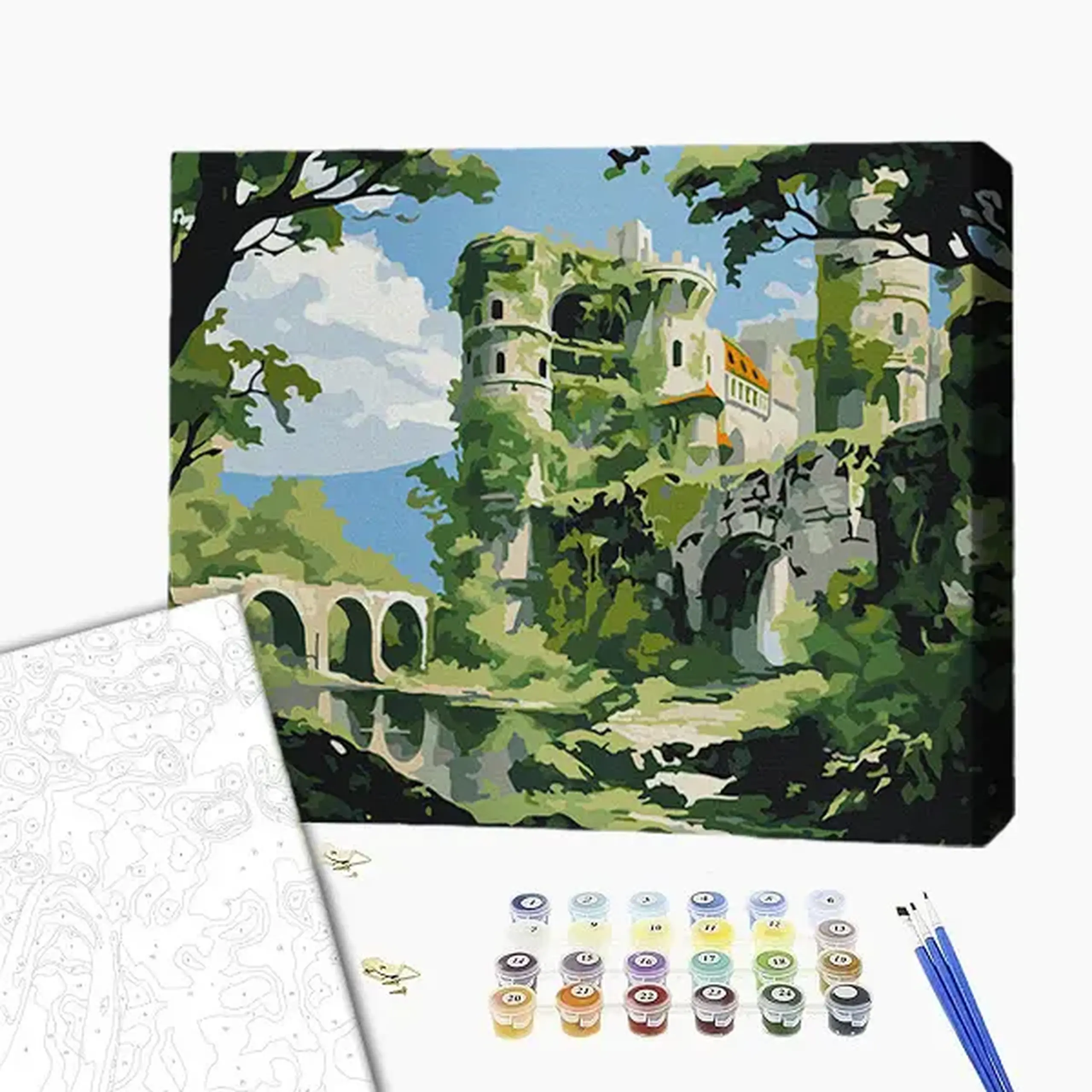 Pictură pe numere 40х50 cm (fără cutie) – Castelul pierdut