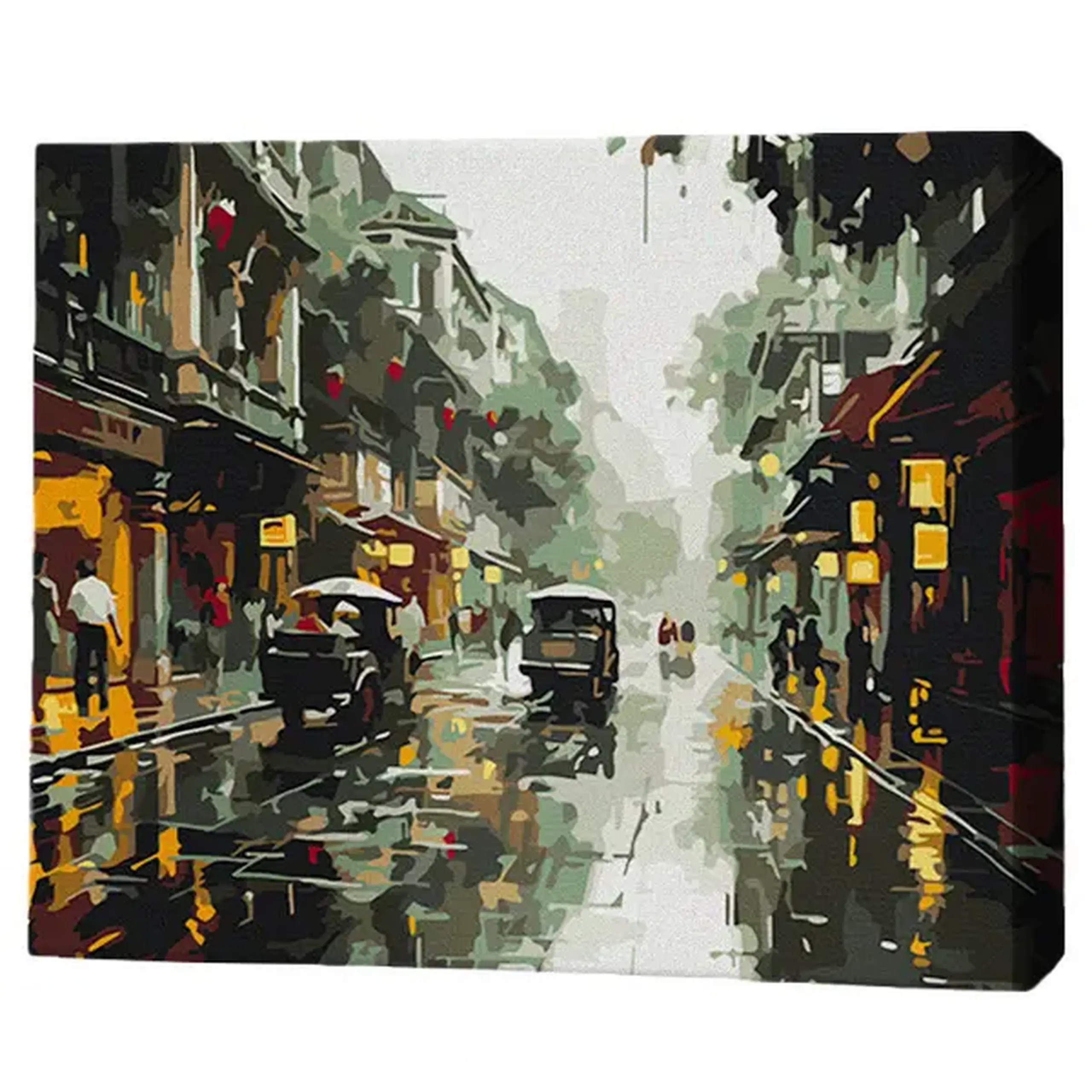 Pictură pe numere 40х50 cm (fără cutie) – Ritmul orașului ploios