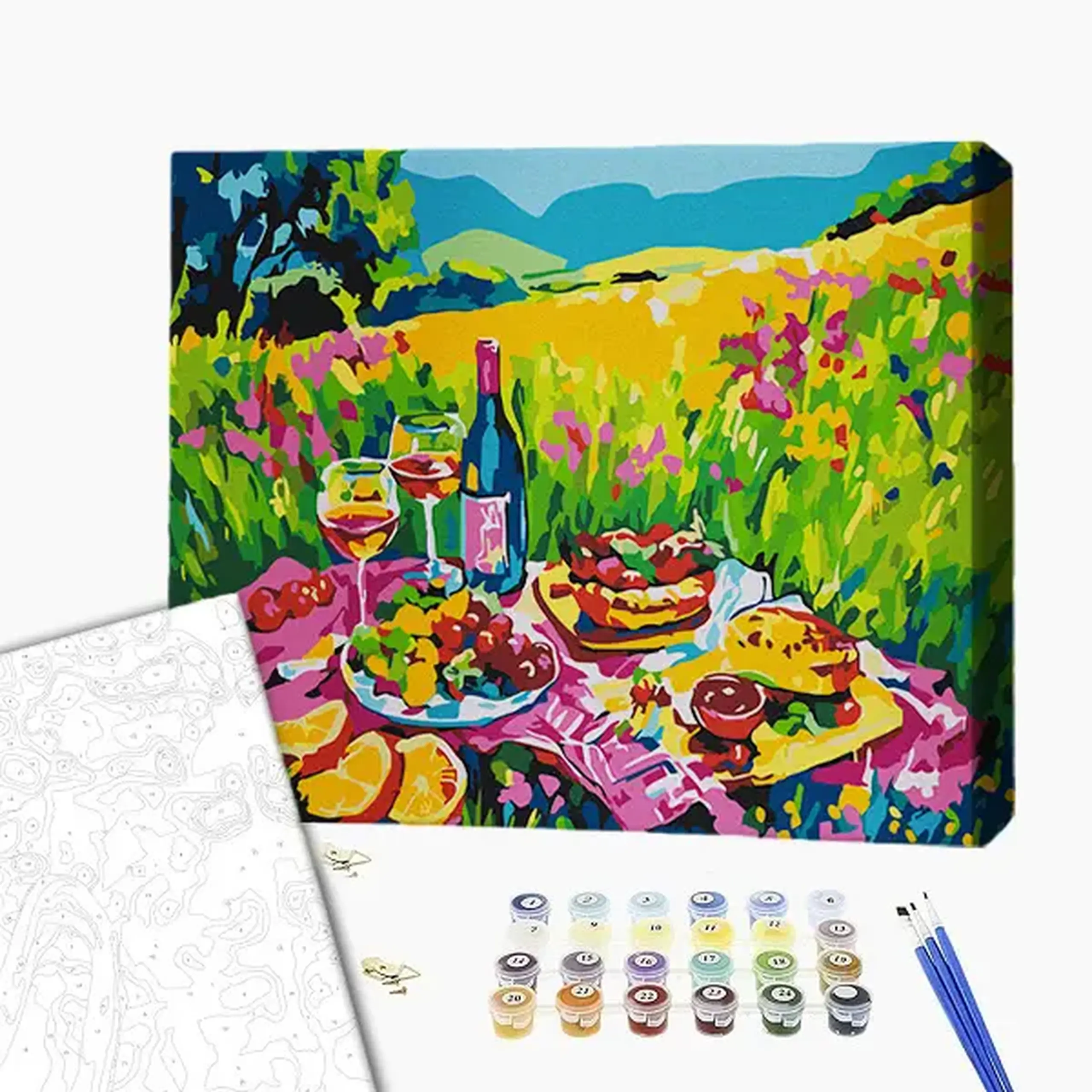 Pictură pe numere 40х50 cm (fără cutie) – Picnic pe pajiște